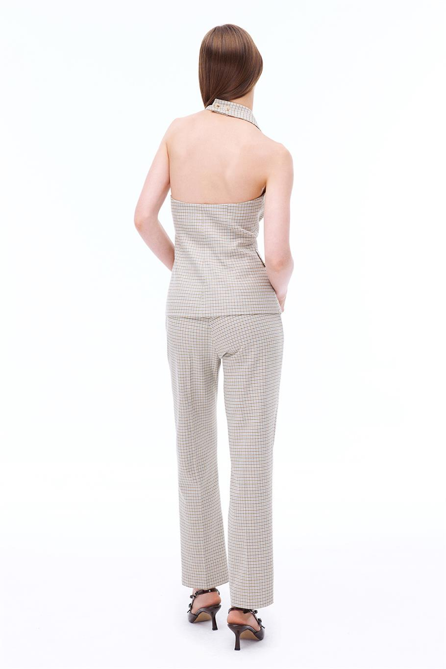 Addas Regular Fit V-Yaka Cok renklı Renk Kadın Yelek