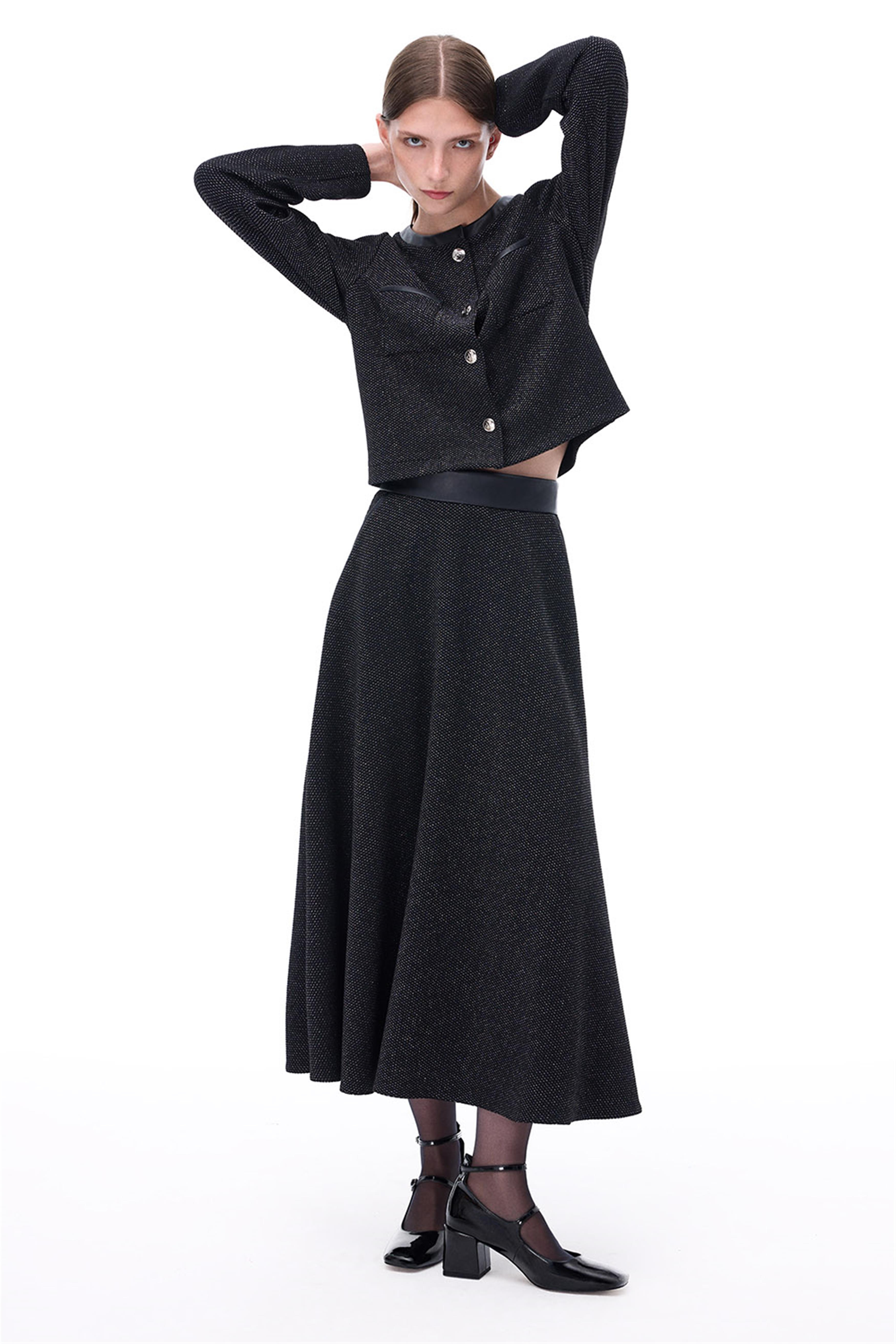 Anderas Regular Fit Midi Boy Siyah Etek