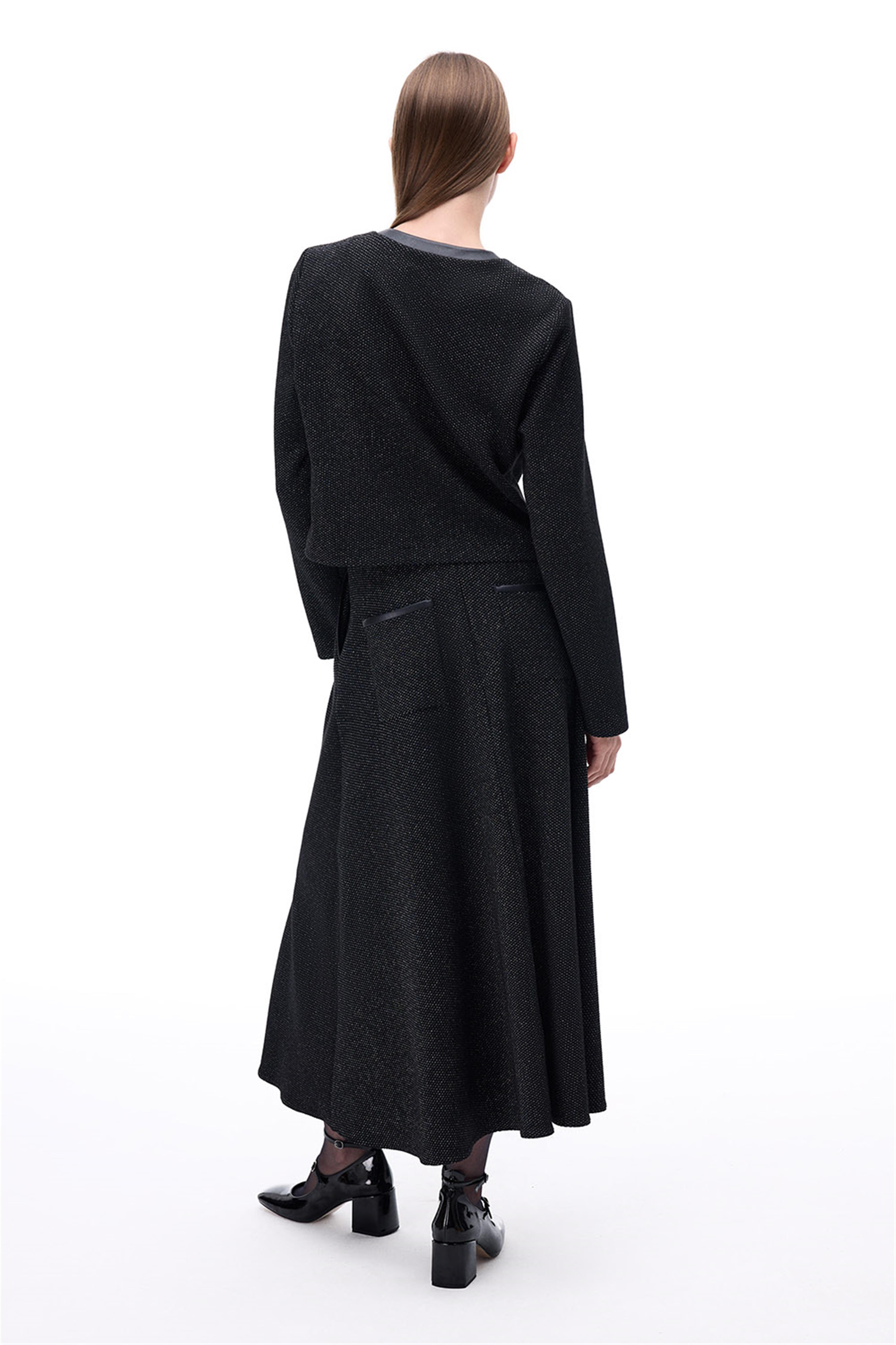 Anderas Regular Fit Midi Boy Siyah Etek