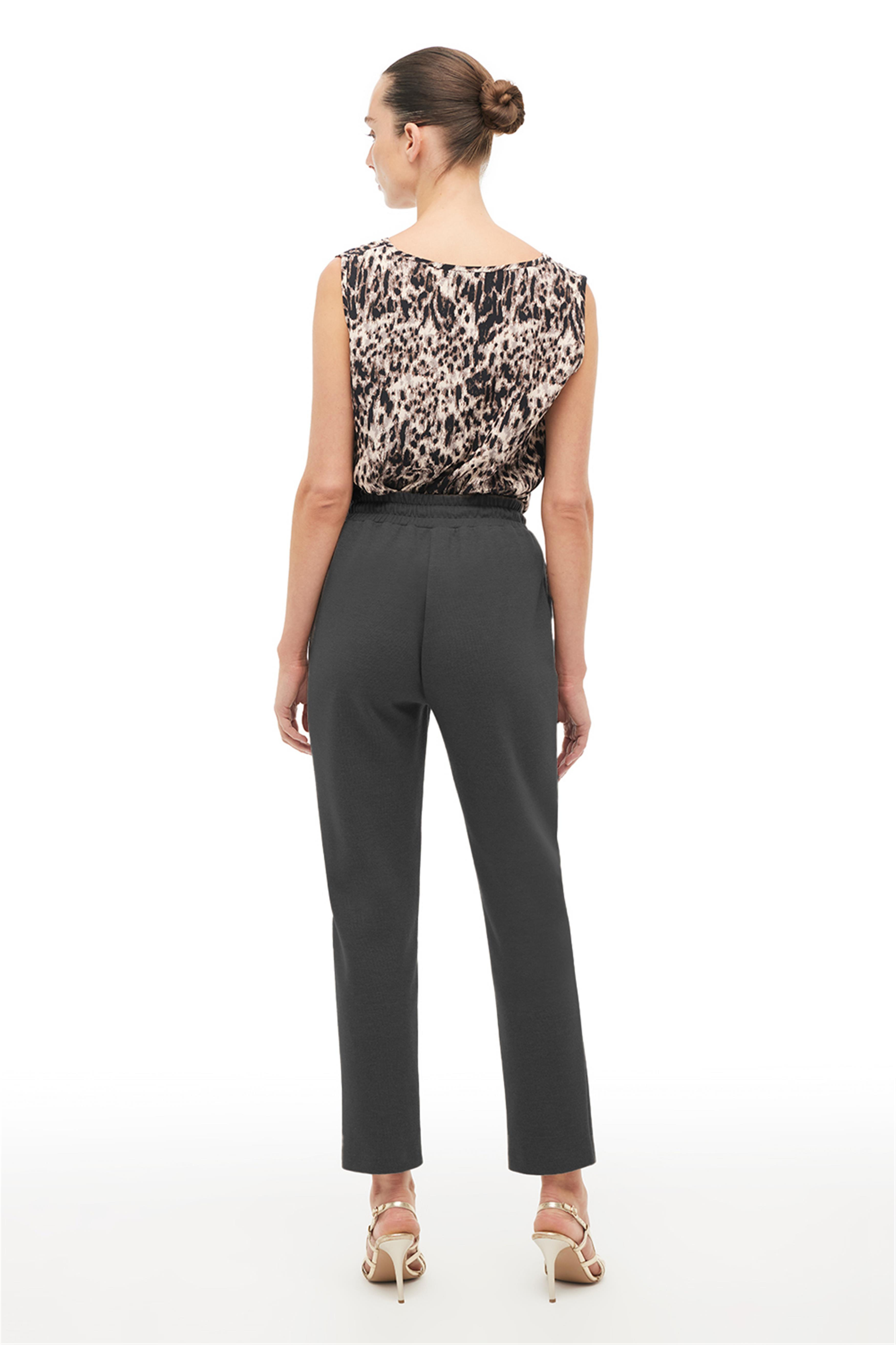 Antrasit Yüksek Bel Havuç Pnatolon