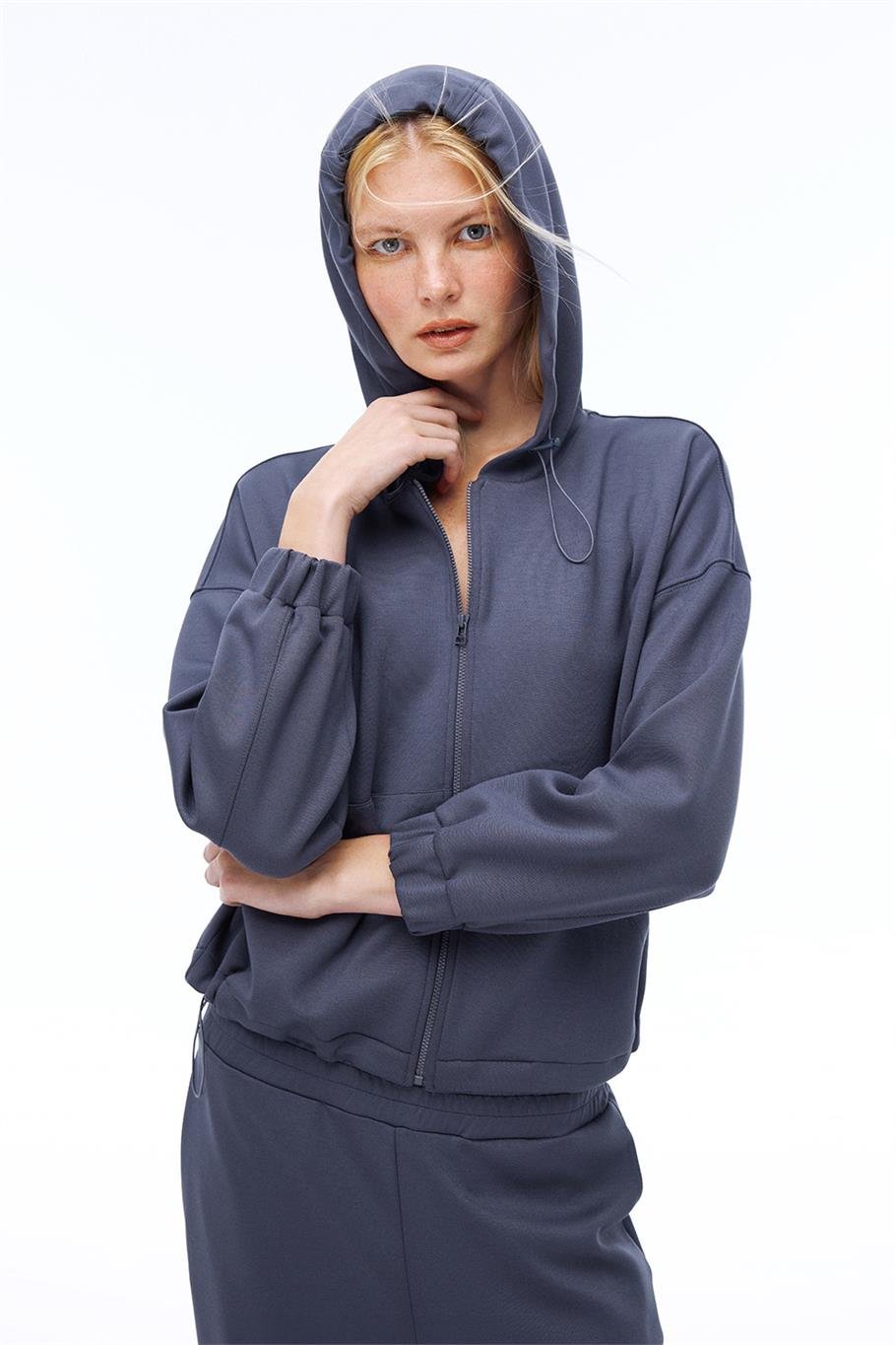 Arnes Regular Fit Standart Boy Düşük Kollu Bisiklet Yaka Antrasit Ust