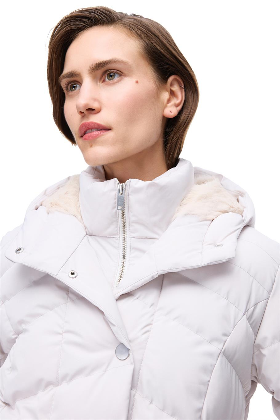 Aurens Slim Fit Kısa Boy Takma Kol Hakim Yaka Tas Mont