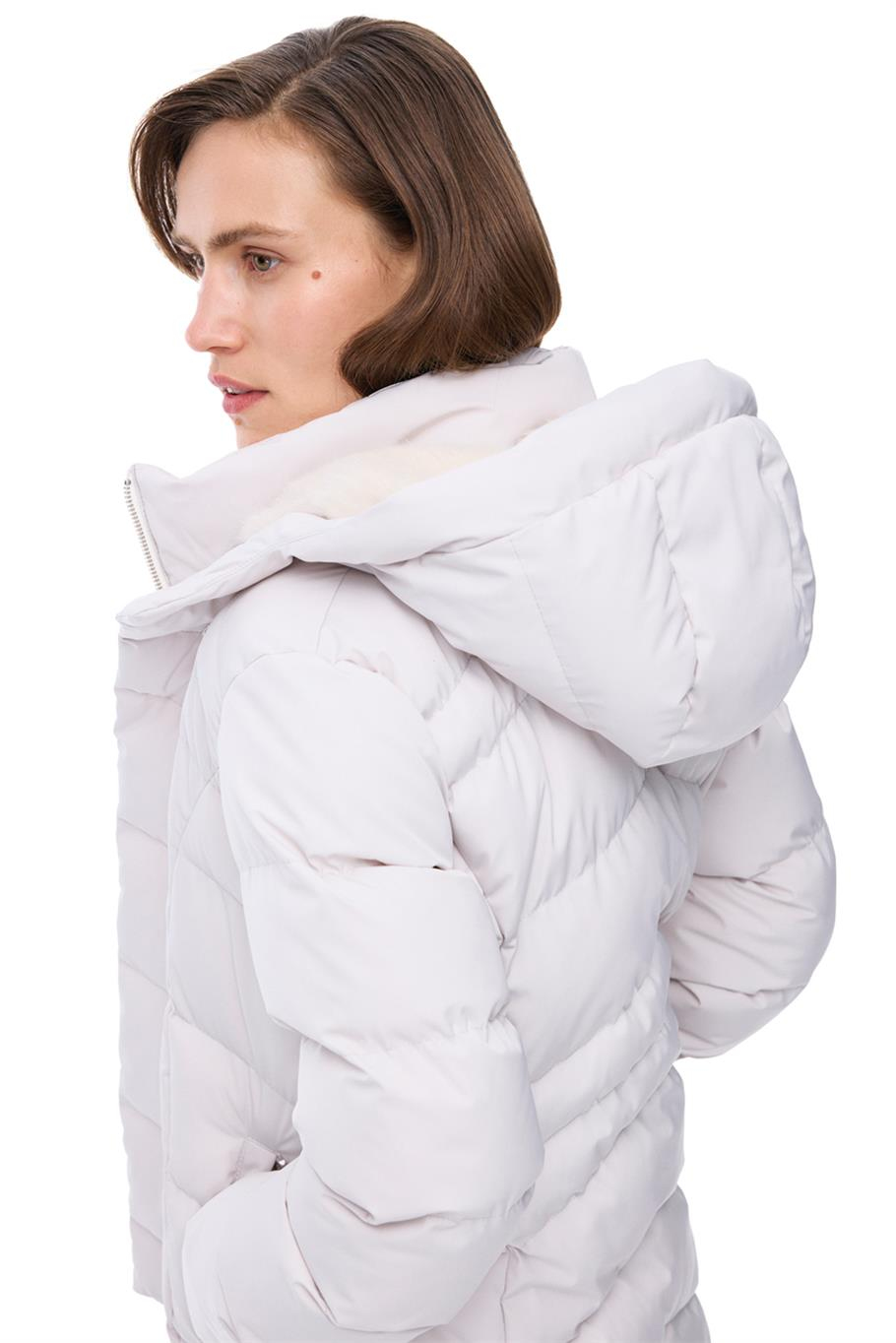 Aurens Slim Fit Kısa Boy Takma Kol Hakim Yaka Tas Mont