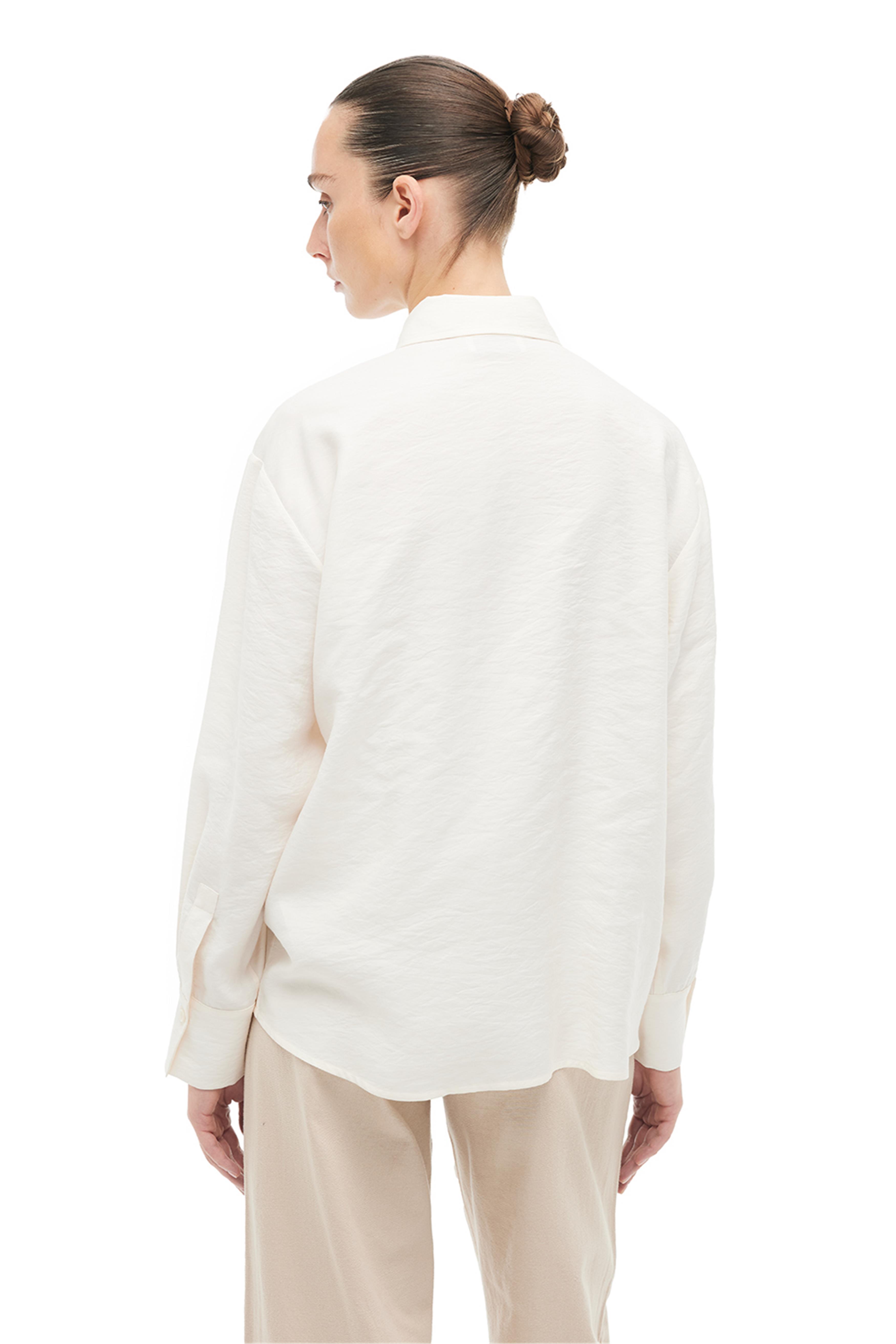 Bej Alos Rahat Kalıp Erkek Yaka Uzun Kol Gomlek