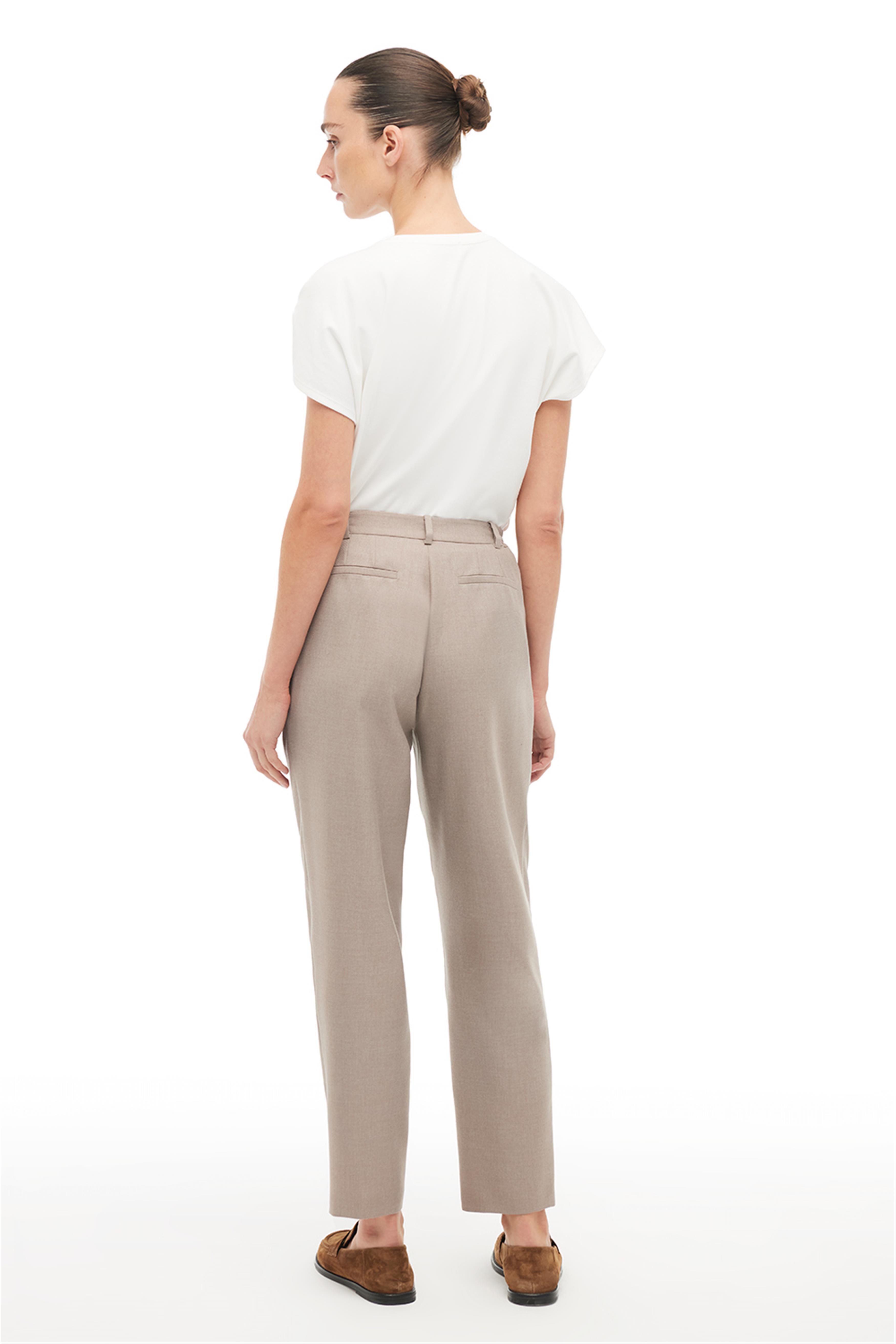 Bej Boru Paça Pantolon