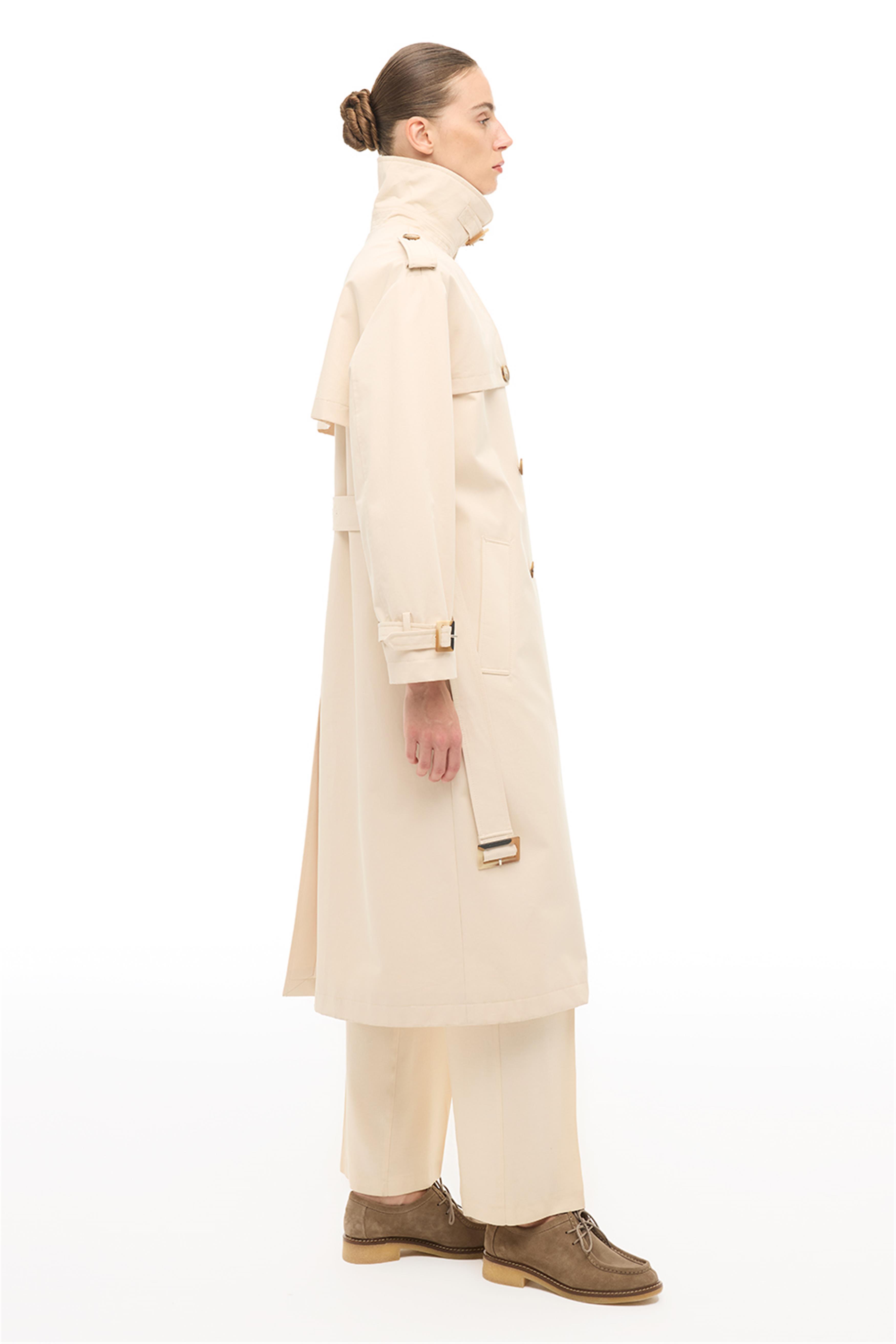 Bej Diz Altı Trençkot