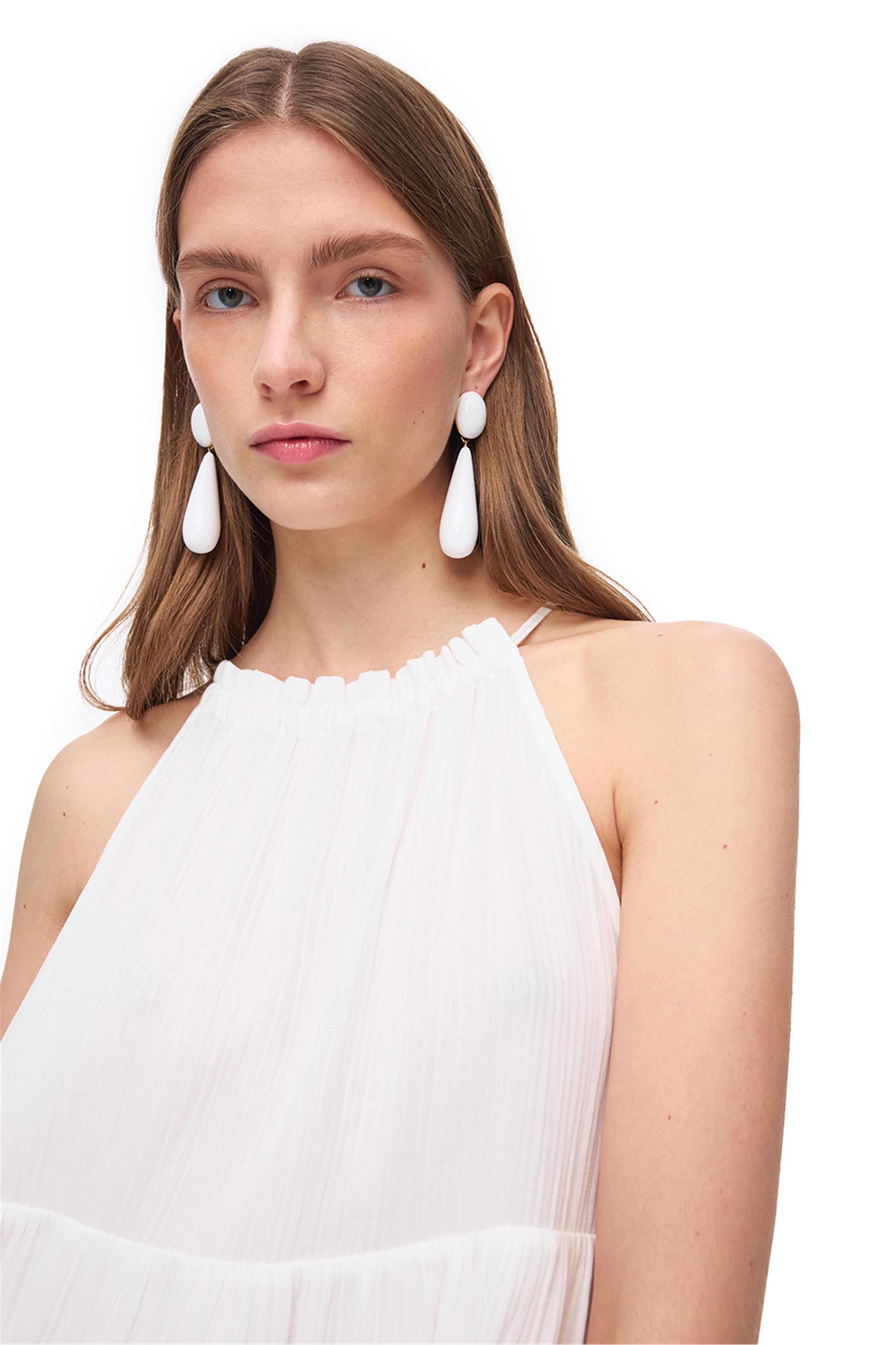 Beyaz Askılı Mini Günlük Elbise