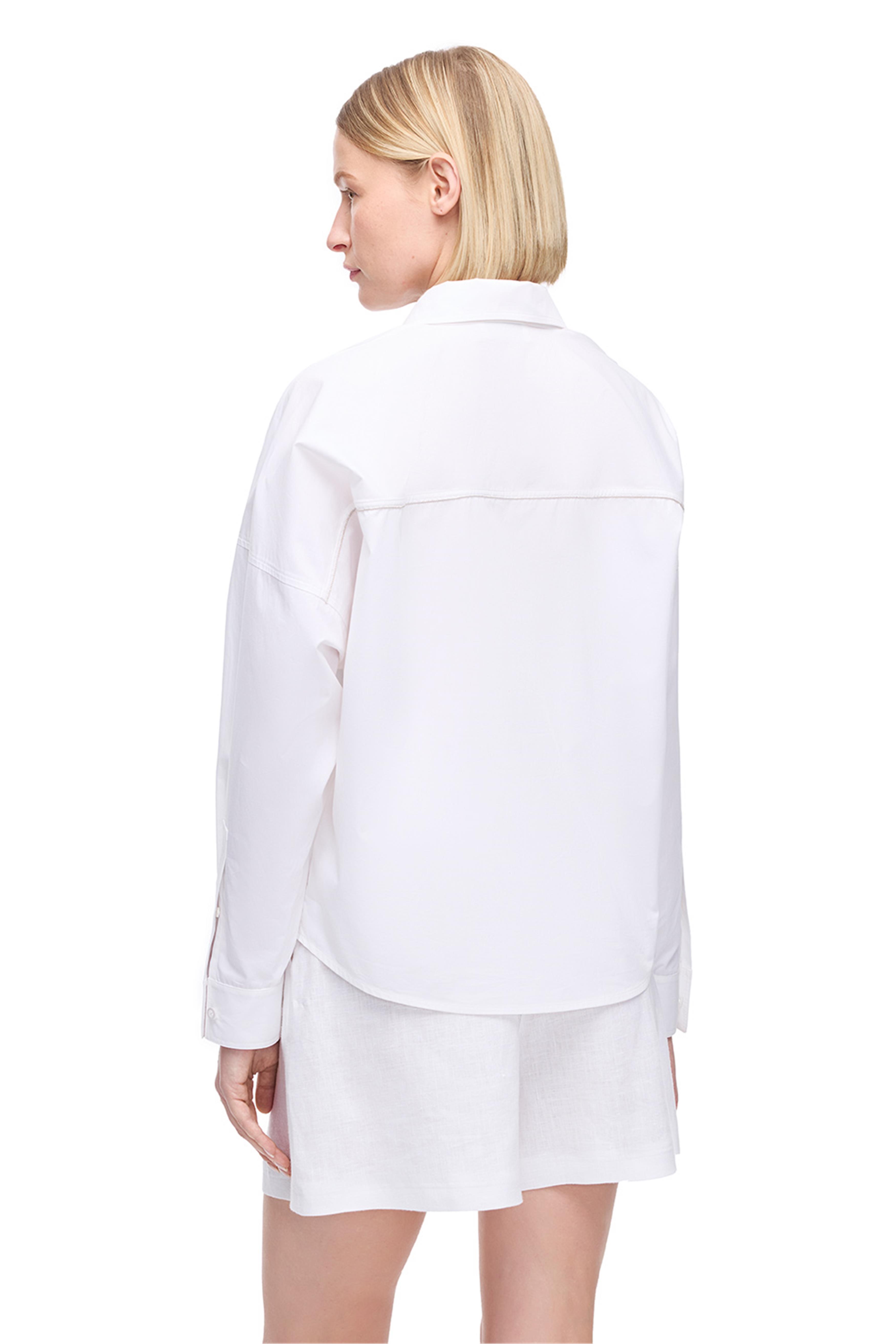 Beyaz Pamuklu Gömlek