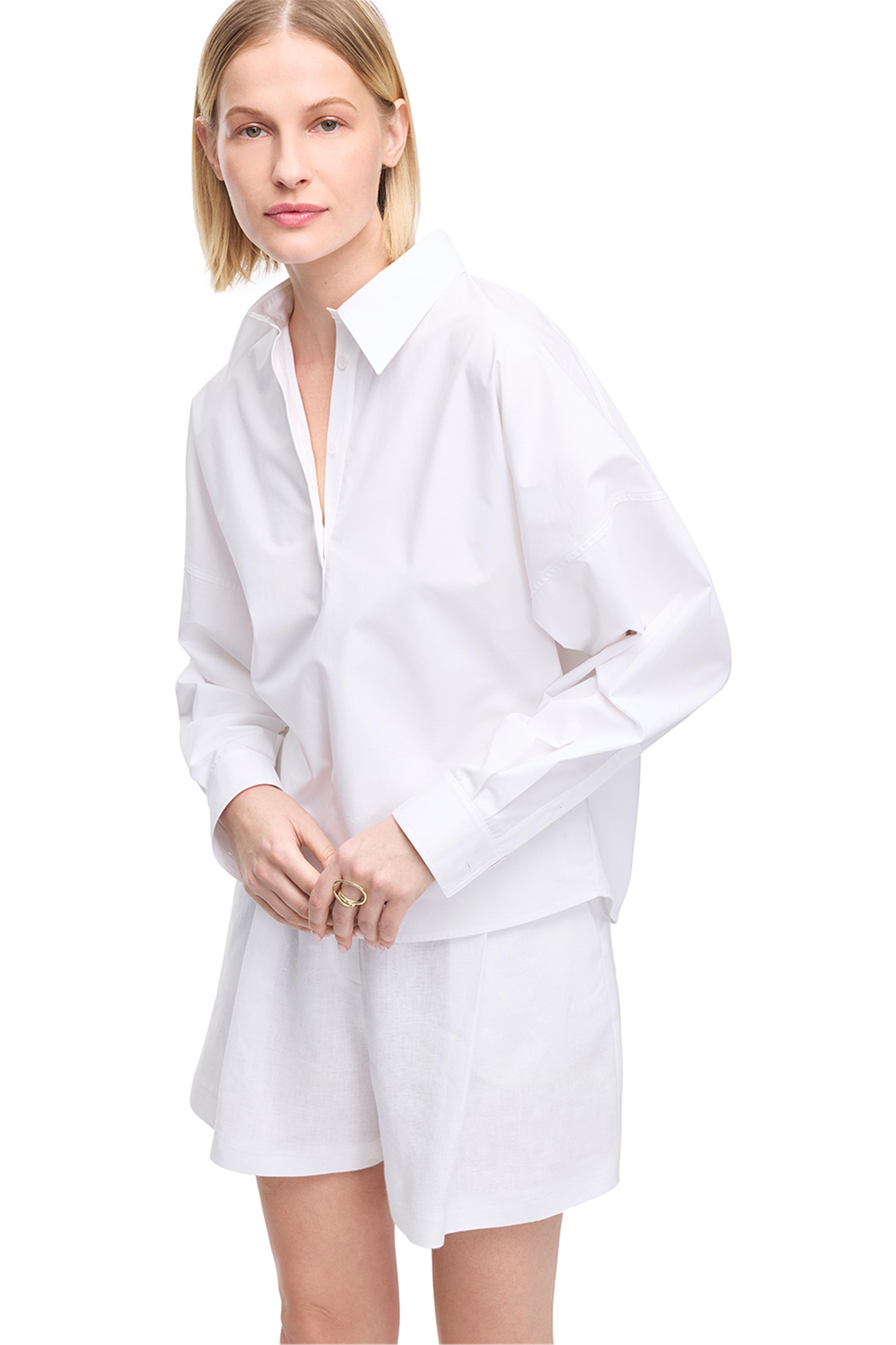 Beyaz Pamuklu Gömlek