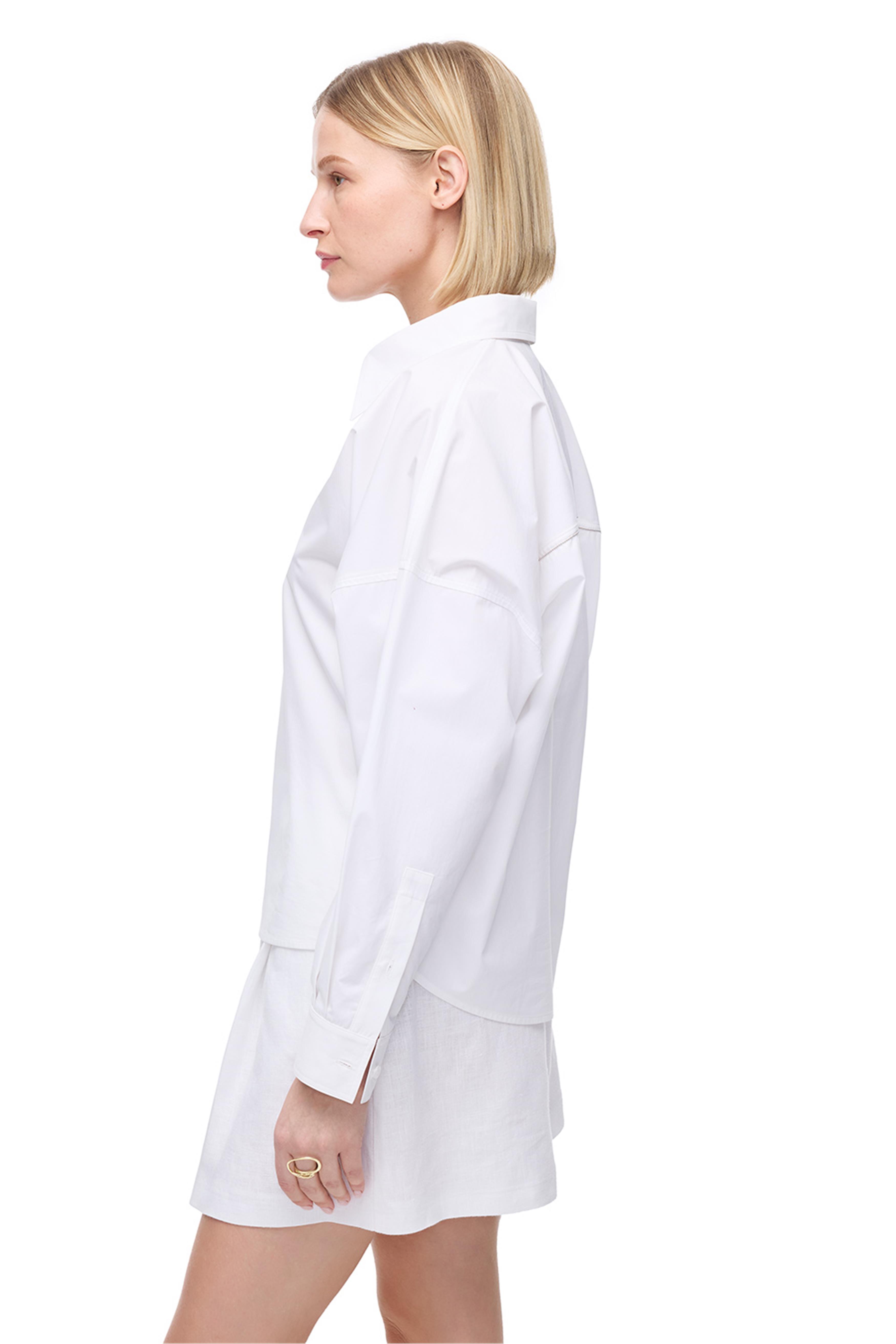 Beyaz Pamuklu Gömlek