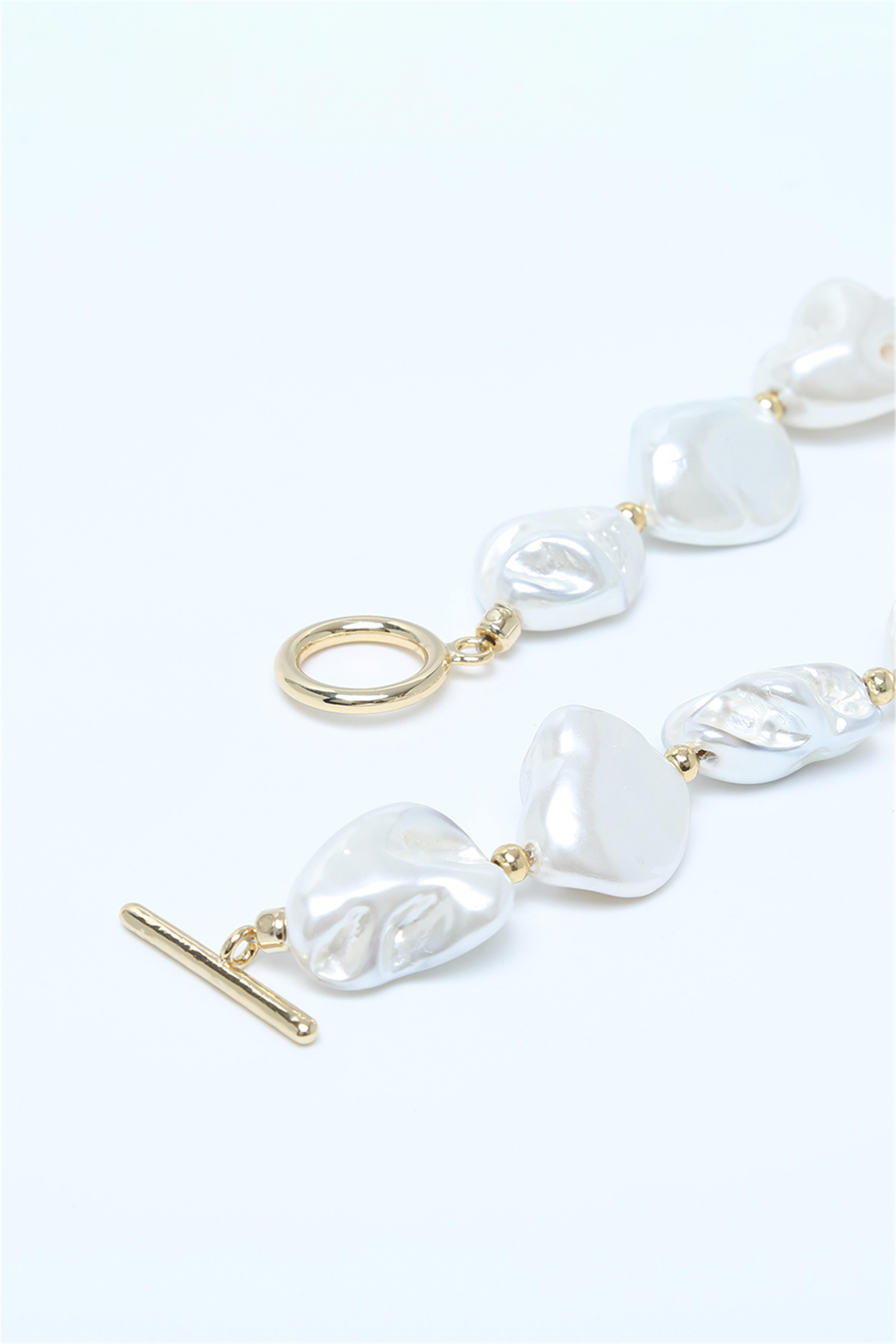 Beyaz Renk Kadın Bileklik