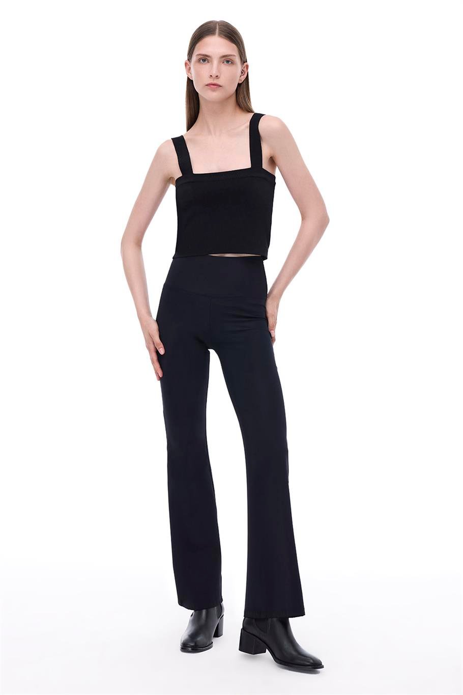 Biancas Slim Fit Standart Boy Siyah Tayt