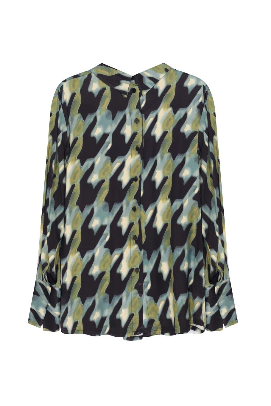 Bladders Regular Fit Standart Boy Takma Kol Gömlek Yaka Çok Renkli Gömlek