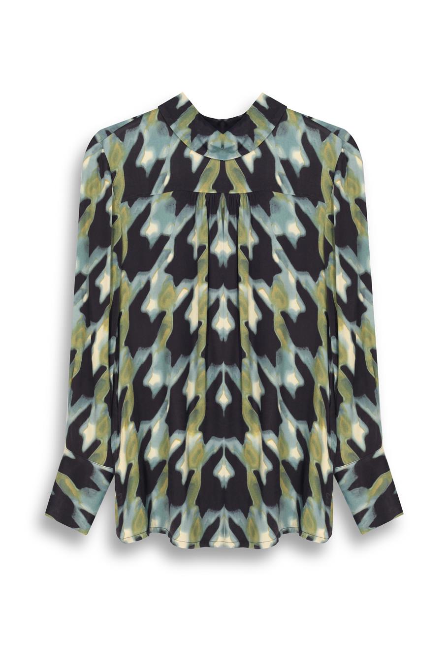 Bladders Regular Fit Standart Boy Takma Kol Gömlek Yaka Çok Renkli Gömlek