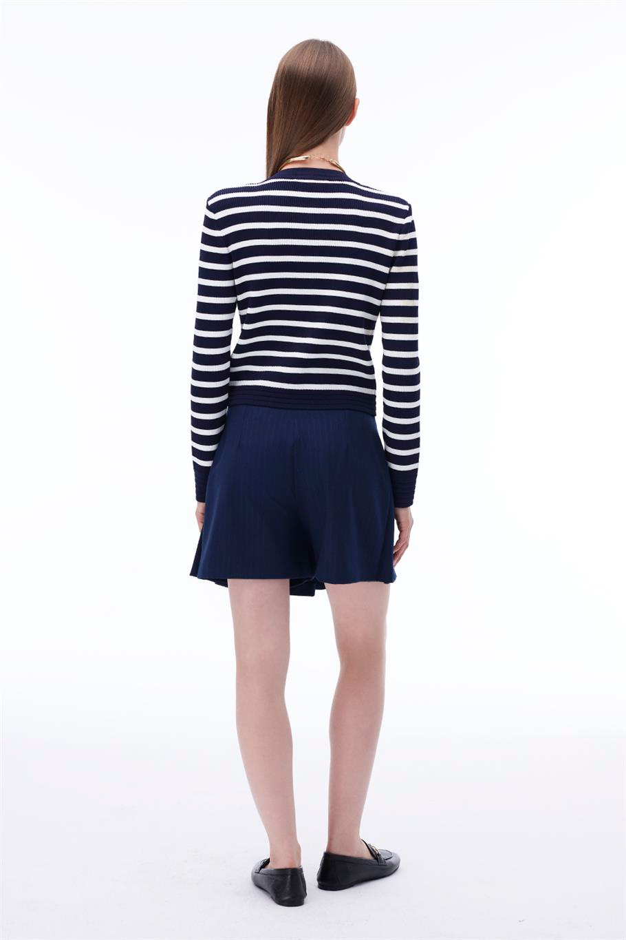 C802 Triko Slim Fit Bisiklet Yaka Triko Hırka