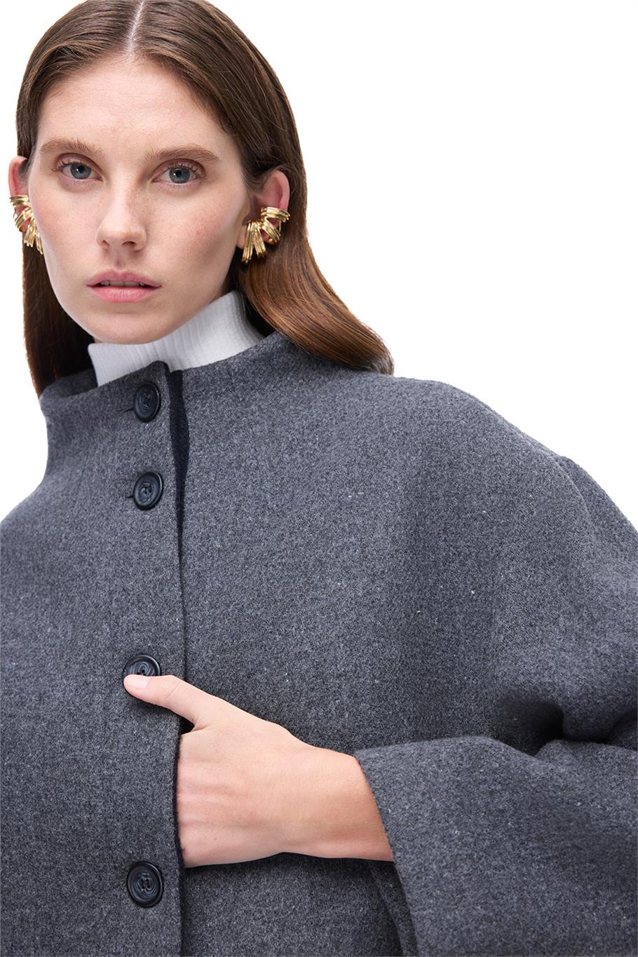 Cronus Antrasit Renk Kadın Kaban