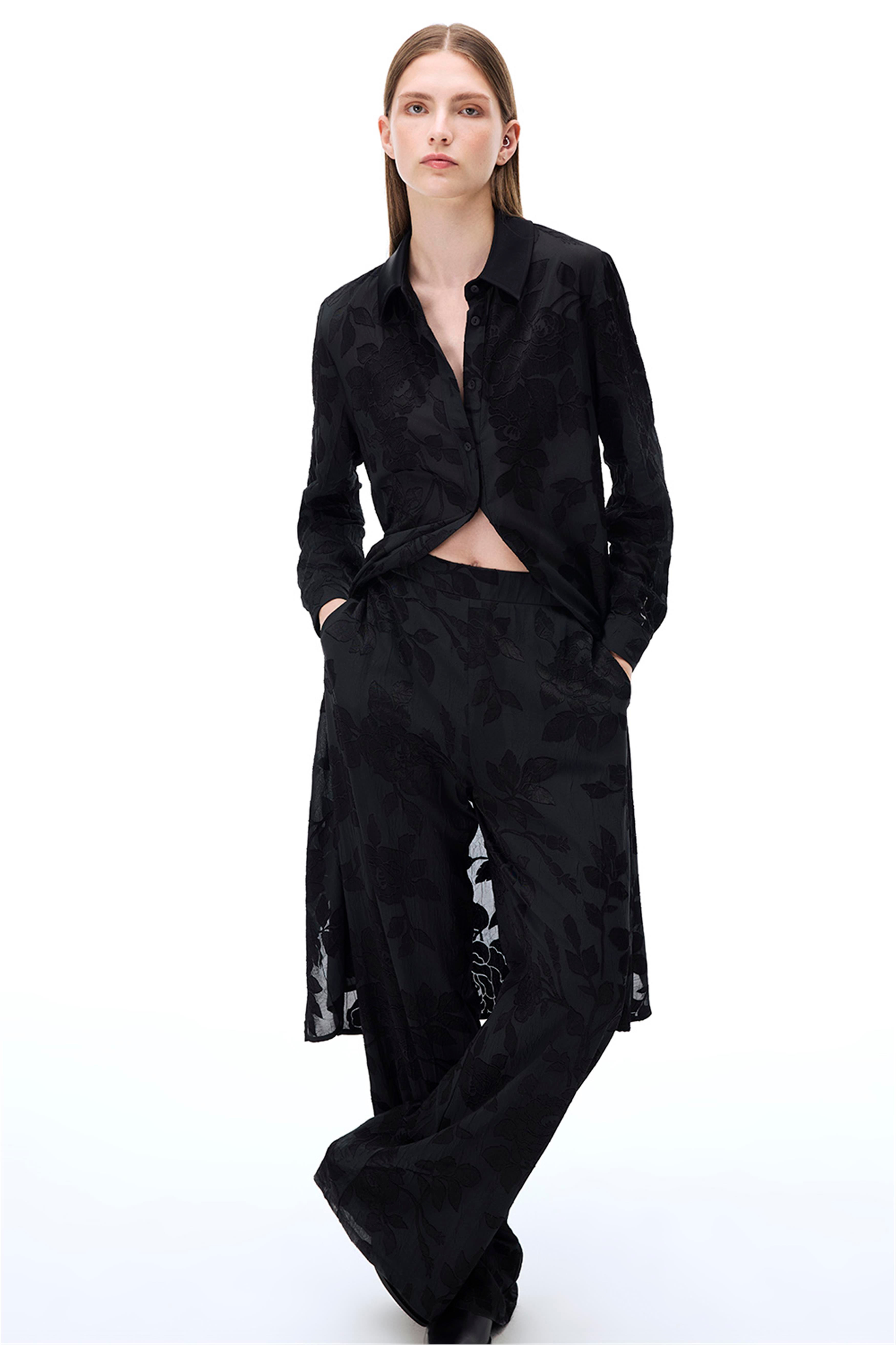 Crush Regular Fit Siyah Renk Kadın Pantolon