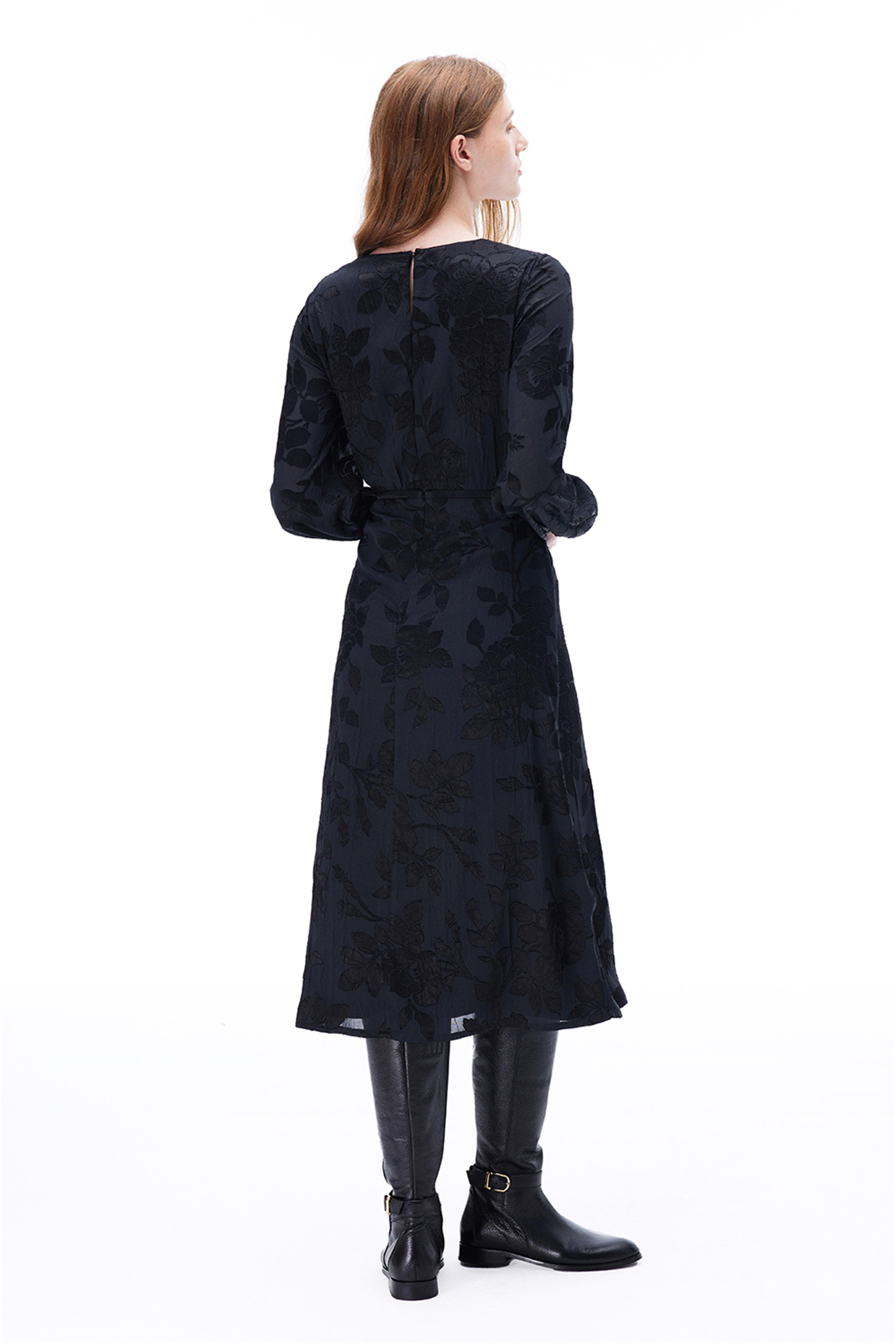 Crush Siyah Renk Elbise