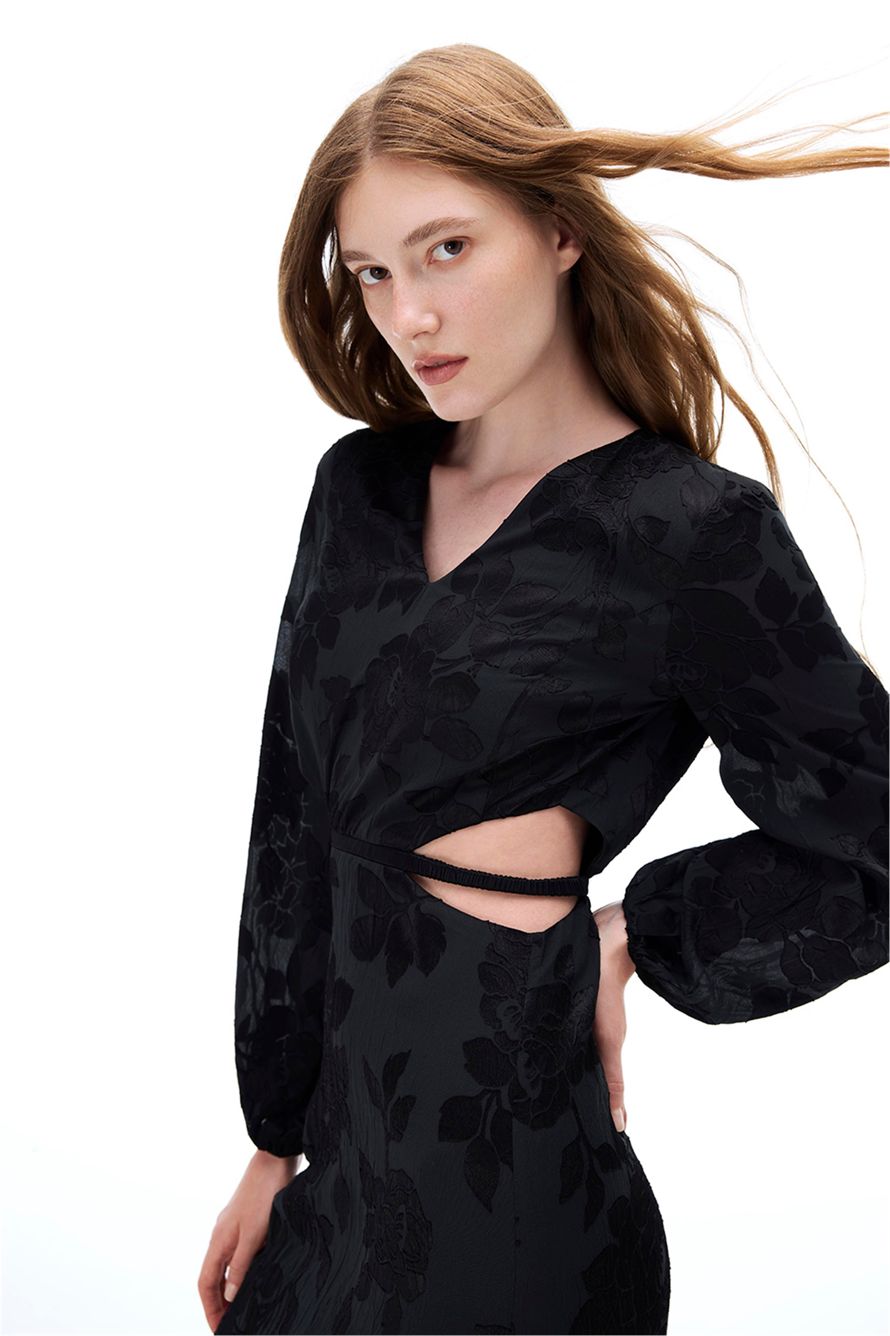 Crush Siyah Renk Elbise