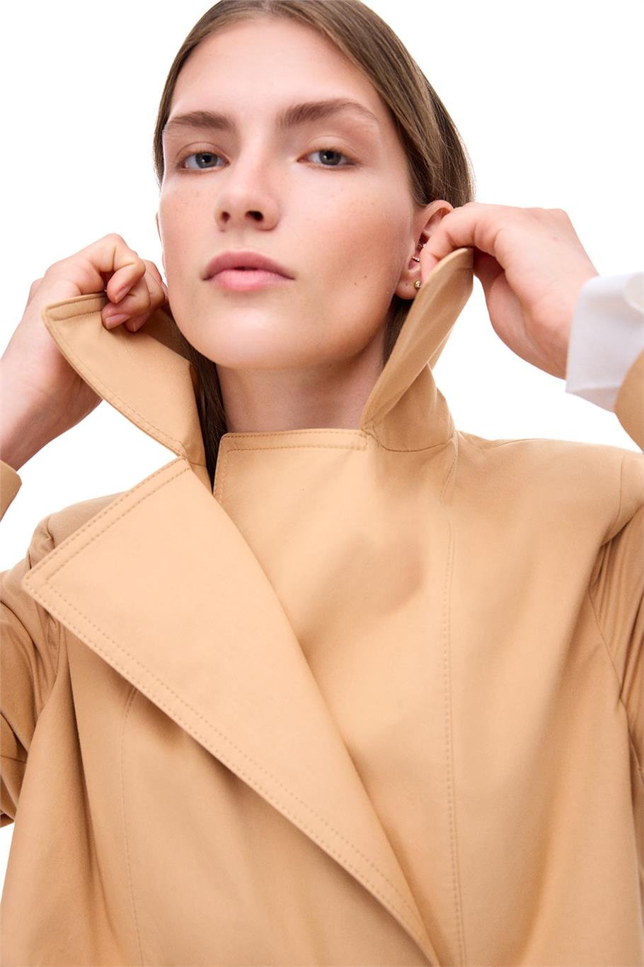 Devetüyü Klasik Yaka Trençkot