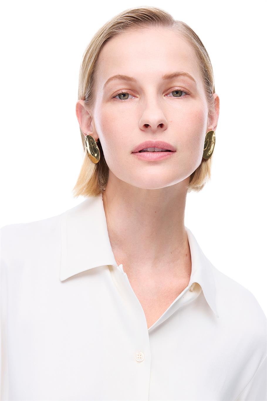 Ekru Klasik Yaka Gömlek