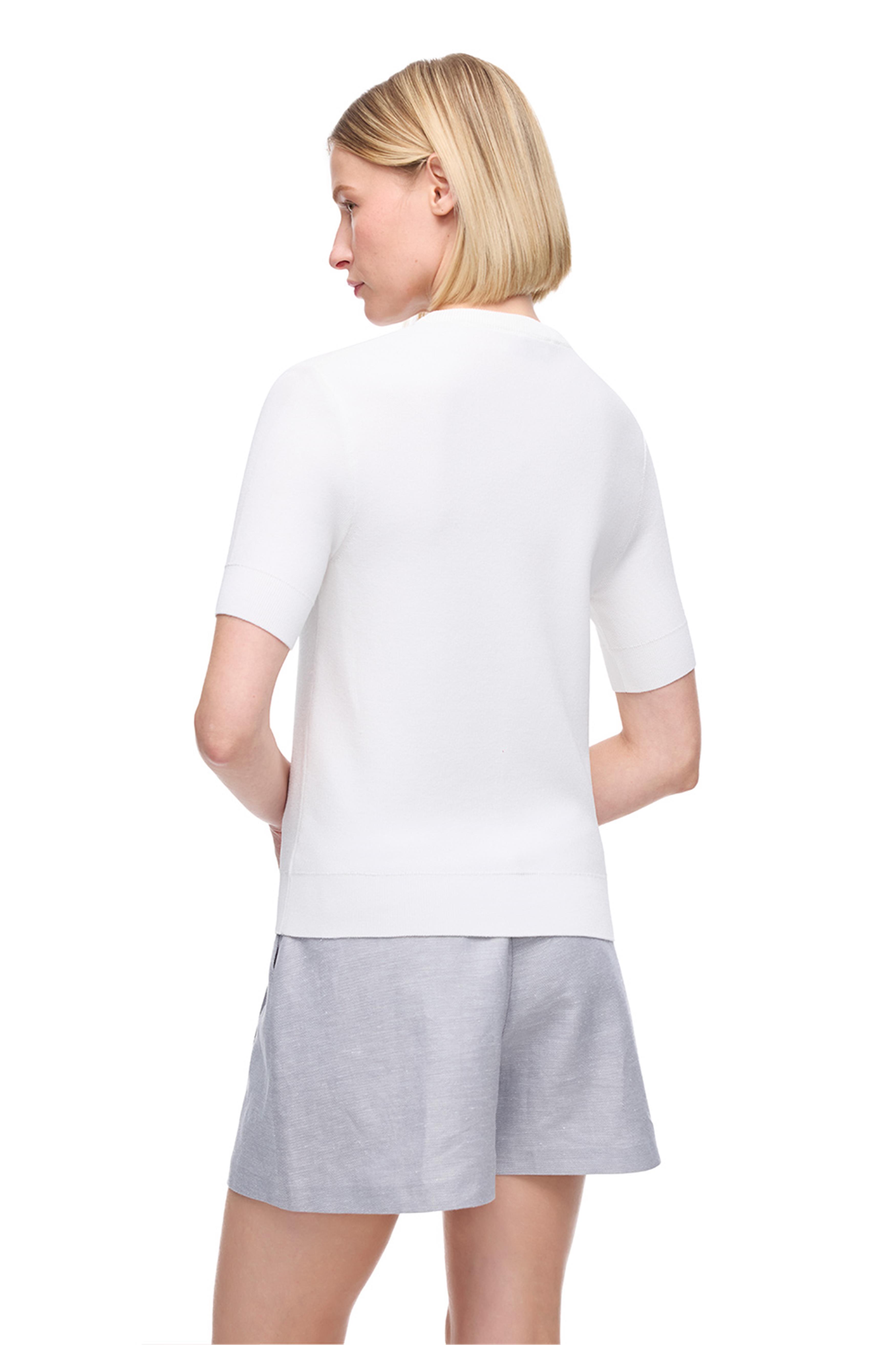 Ekru Viskoz Karışımlı Triko Kazak