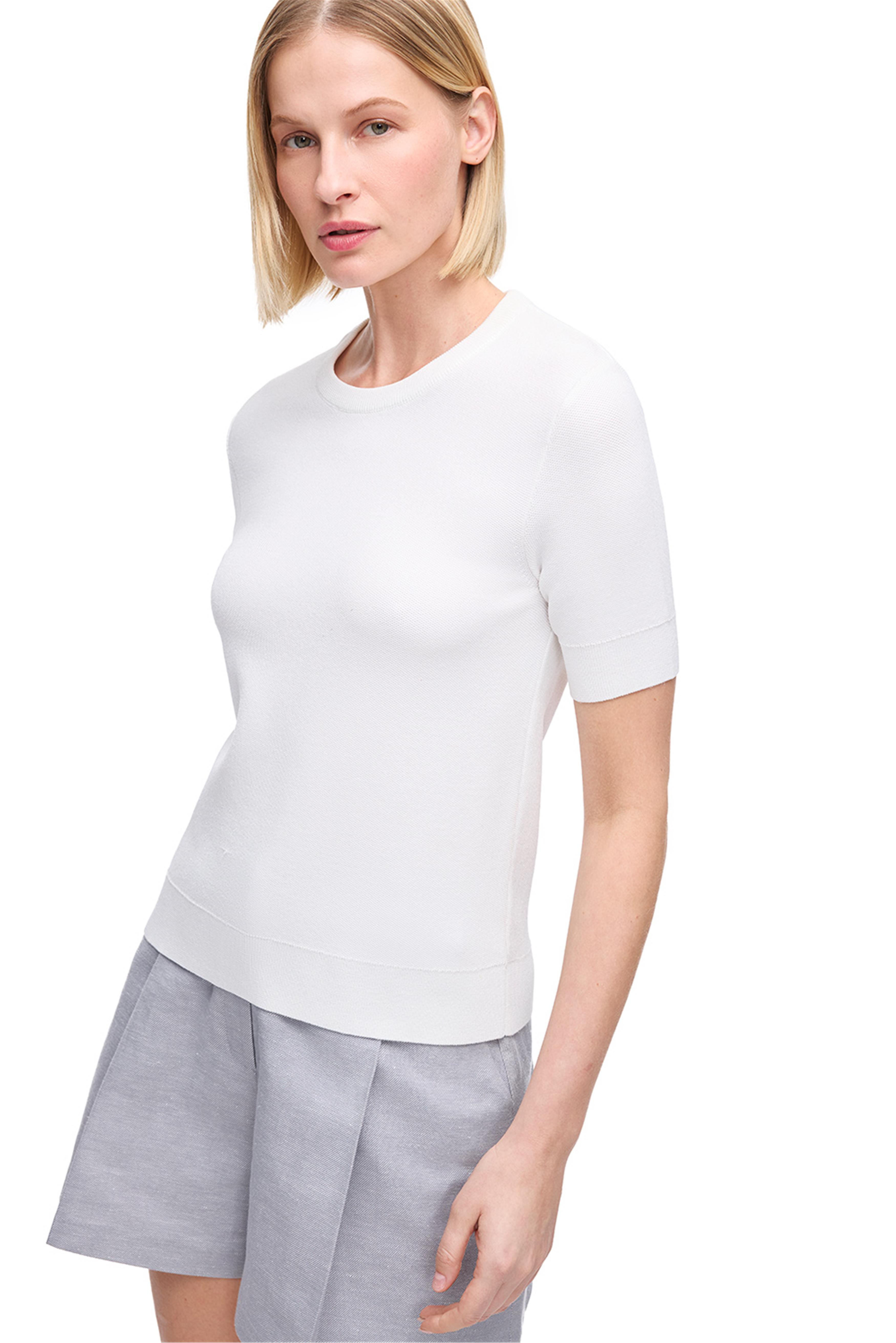 Ekru Viskoz Karışımlı Triko Kazak