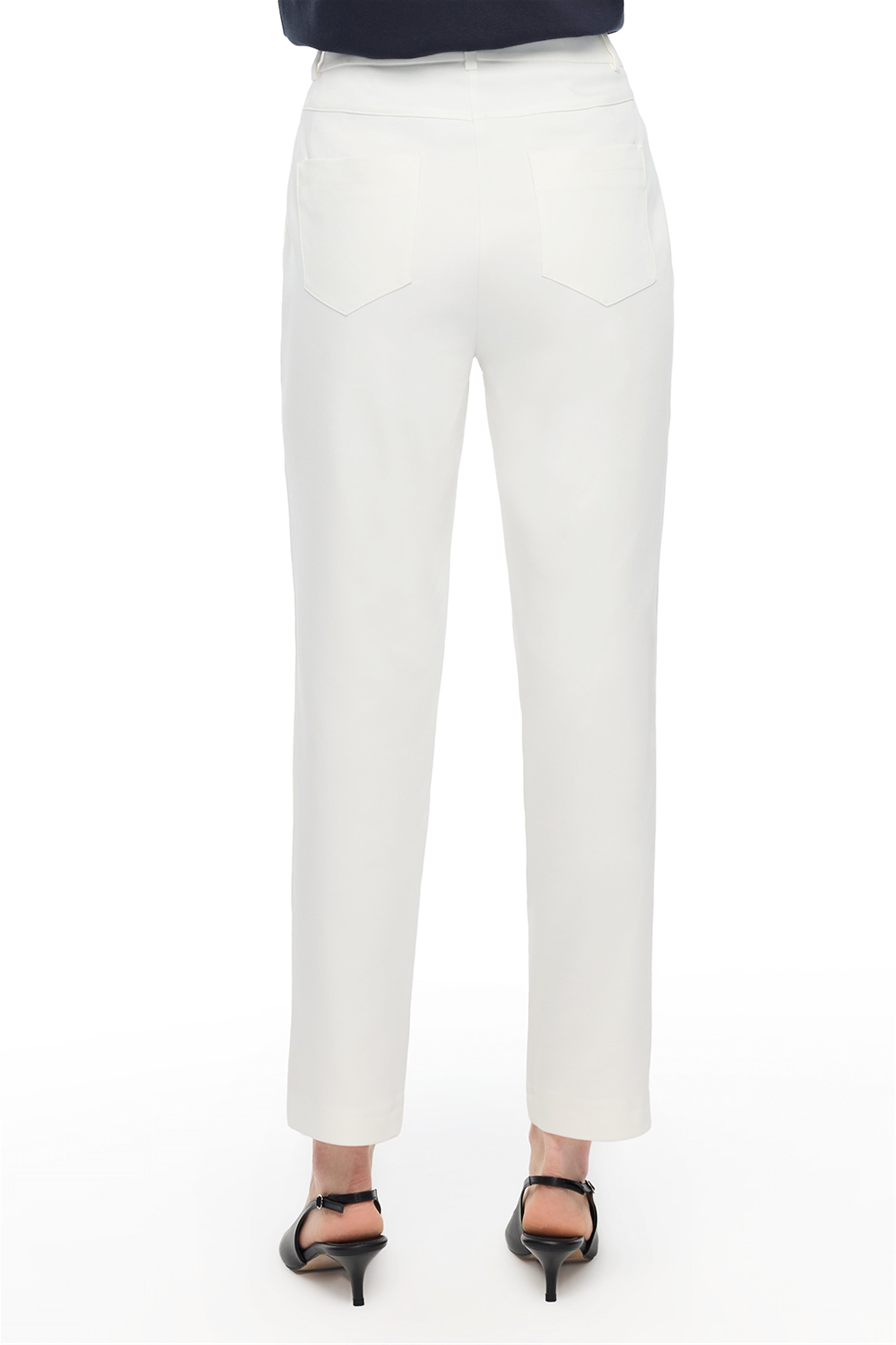 Ekru Yüksek Bel Pantolon
