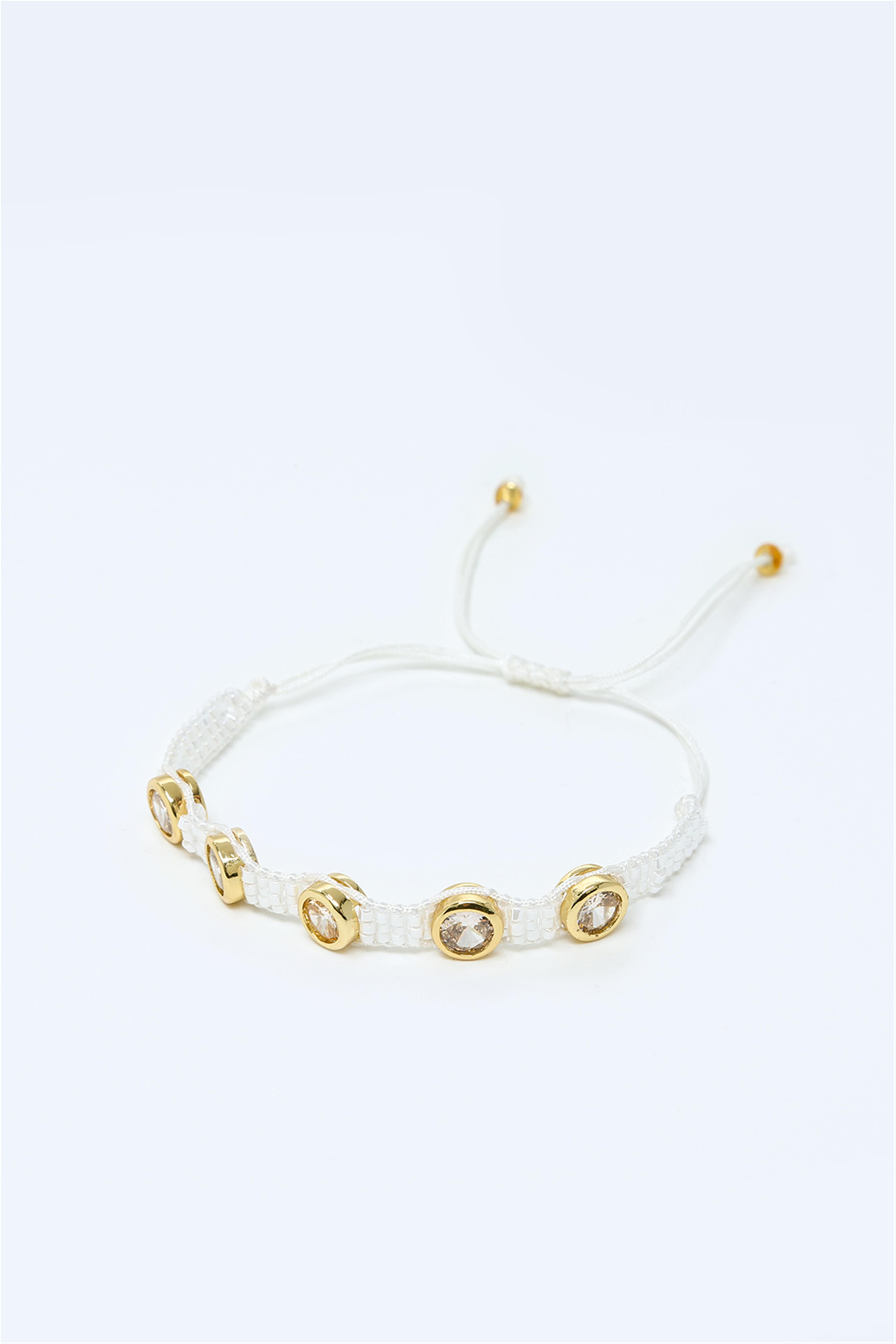 Gri Beyaz Renk Kadın Bileklik