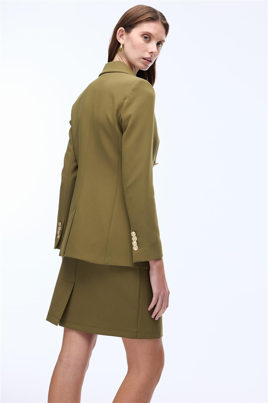 Haki Klasik Yaka Ceket