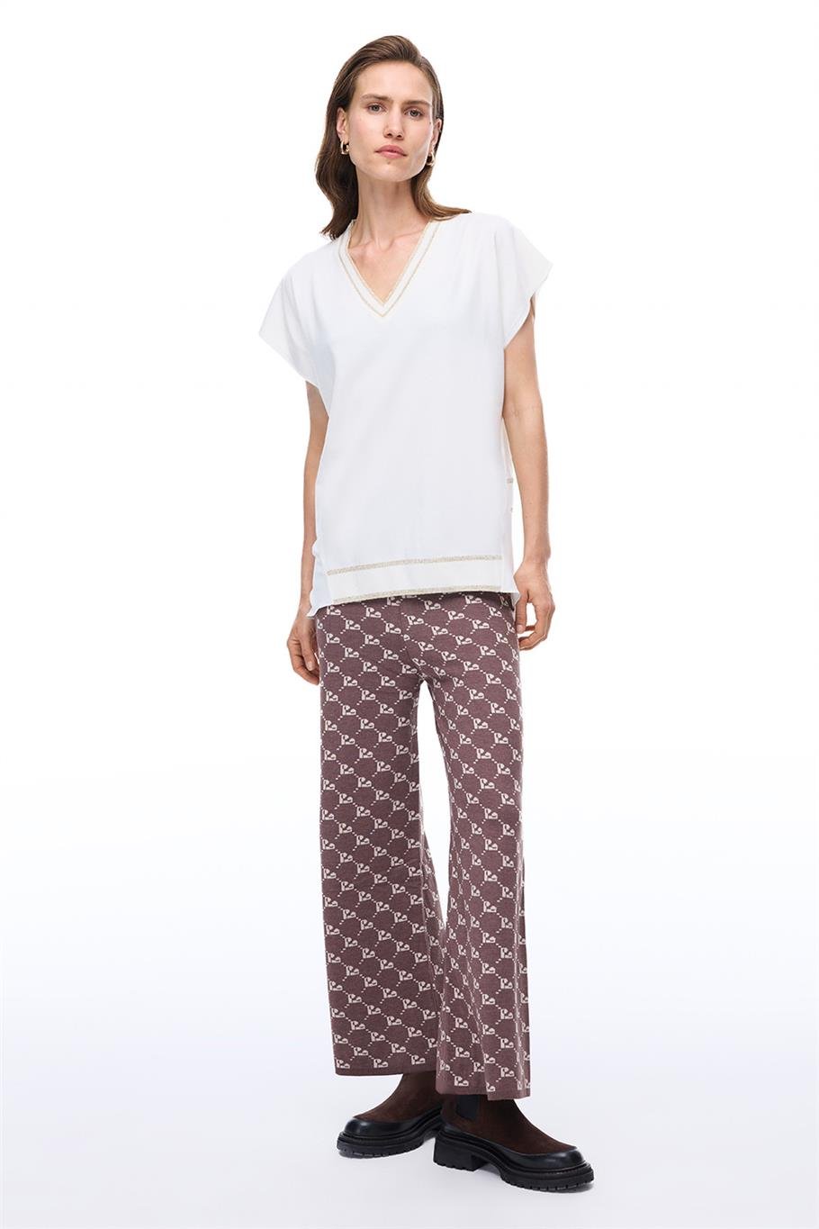 İllas Ekru Renk Kadın Triko Bluz