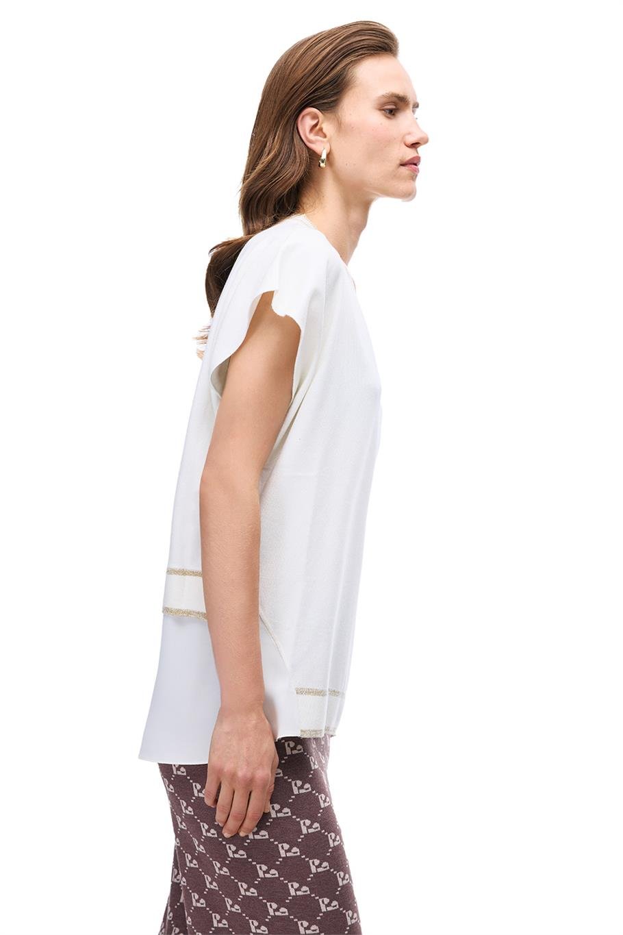 İllas Ekru Renk Kadın Triko Bluz