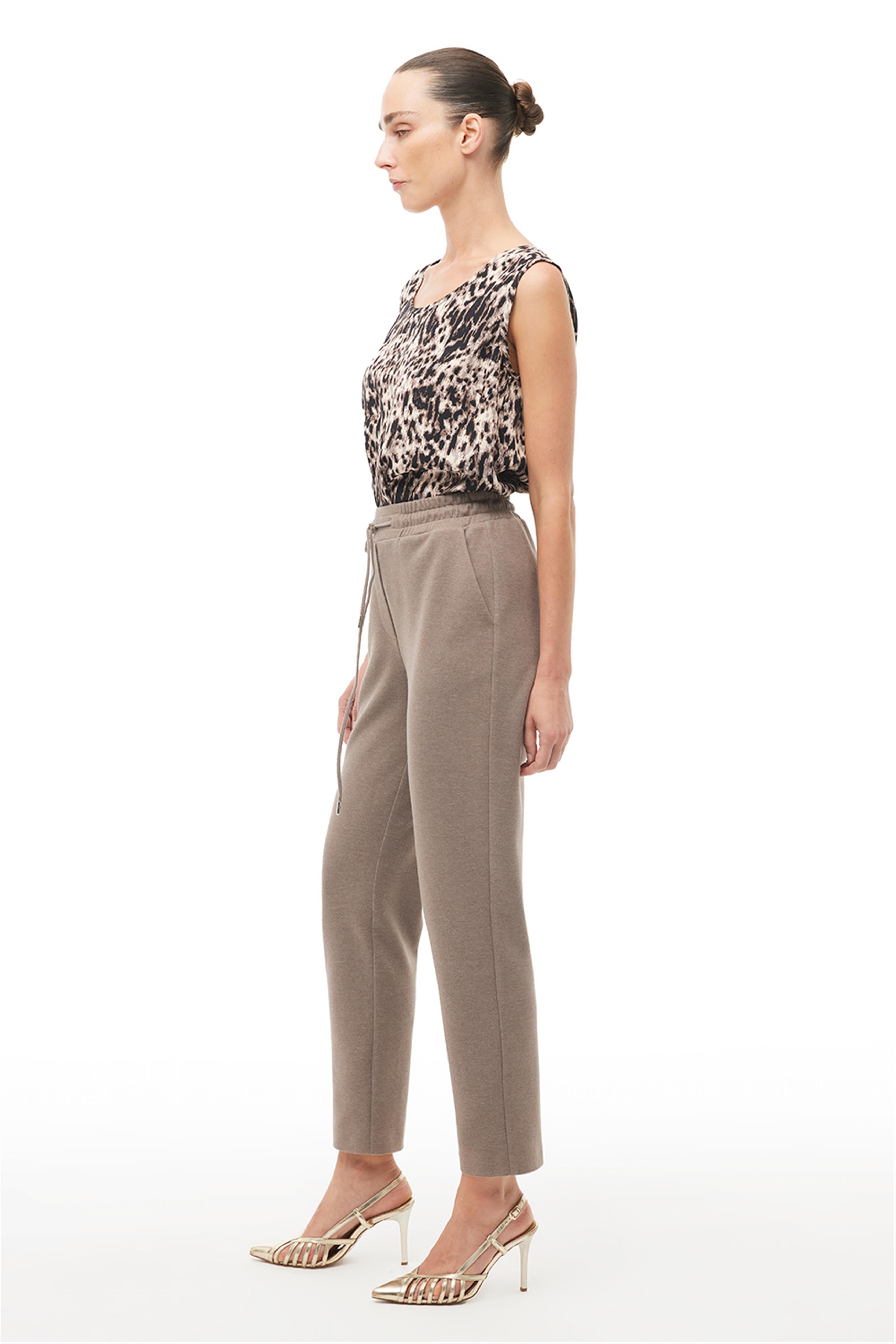 Kahverengi Yüksek Bel Havuç Pnatolon