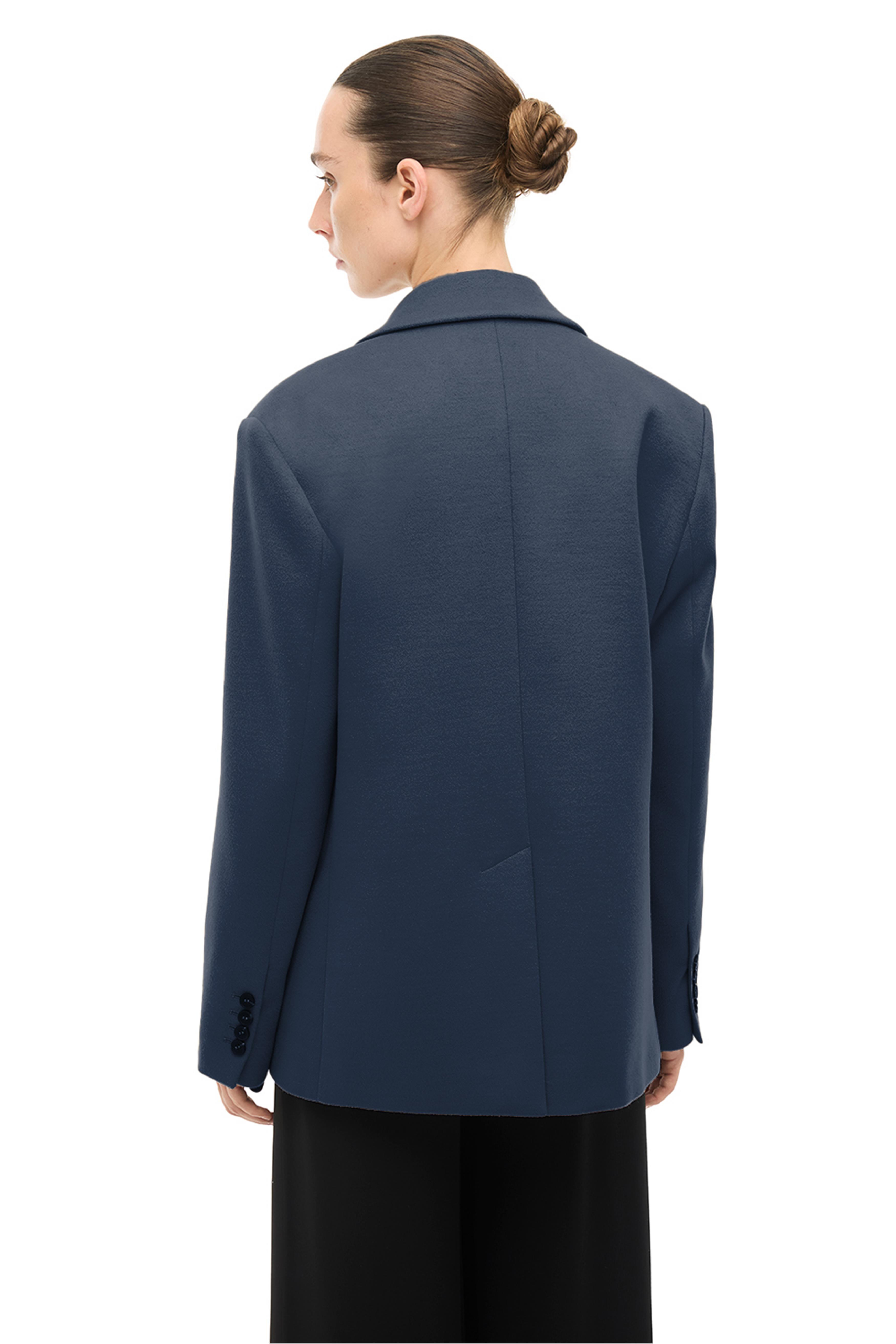 Lacivert Klasik Yaka Ceket