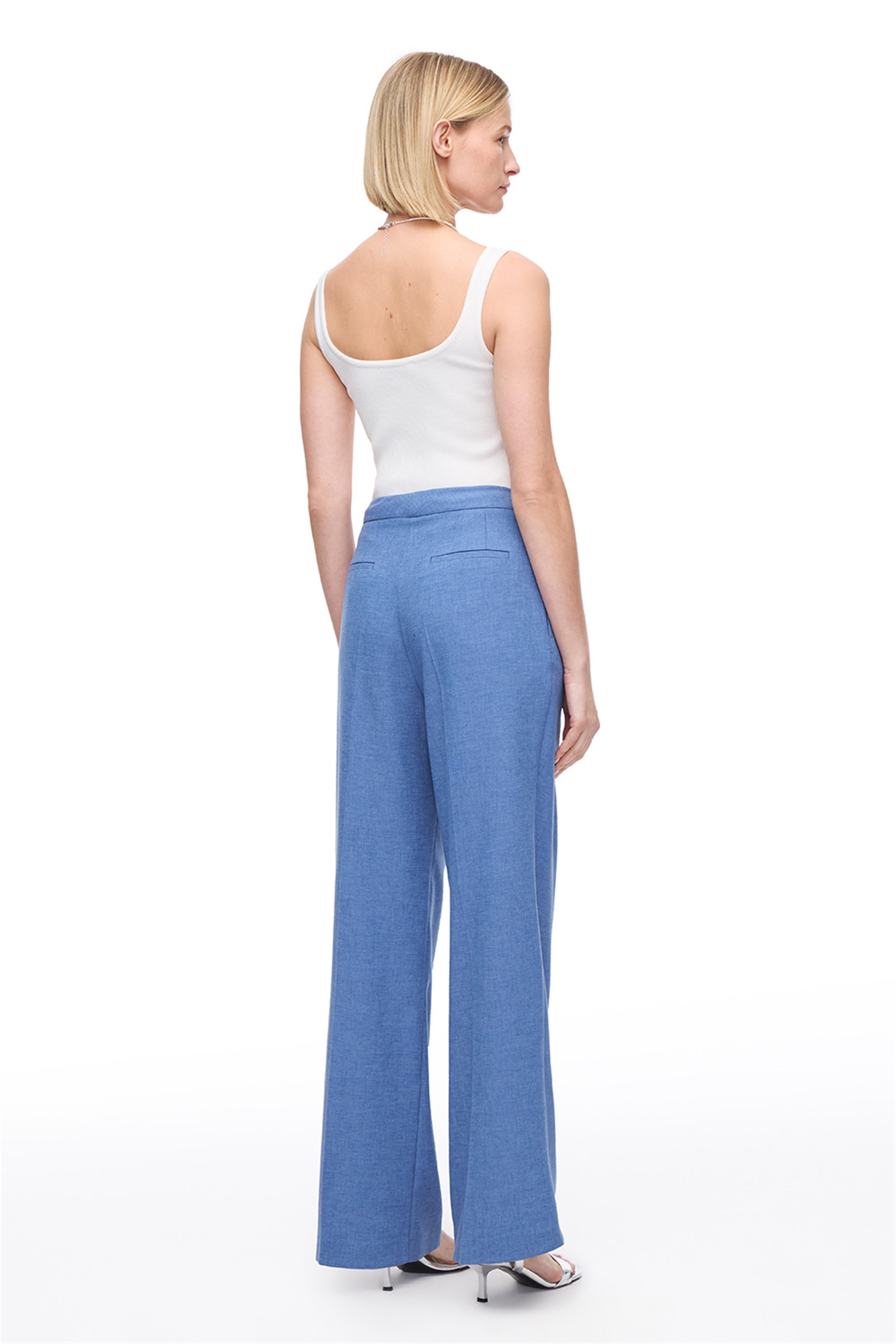 Mavi Yüksek Bel Pantolon