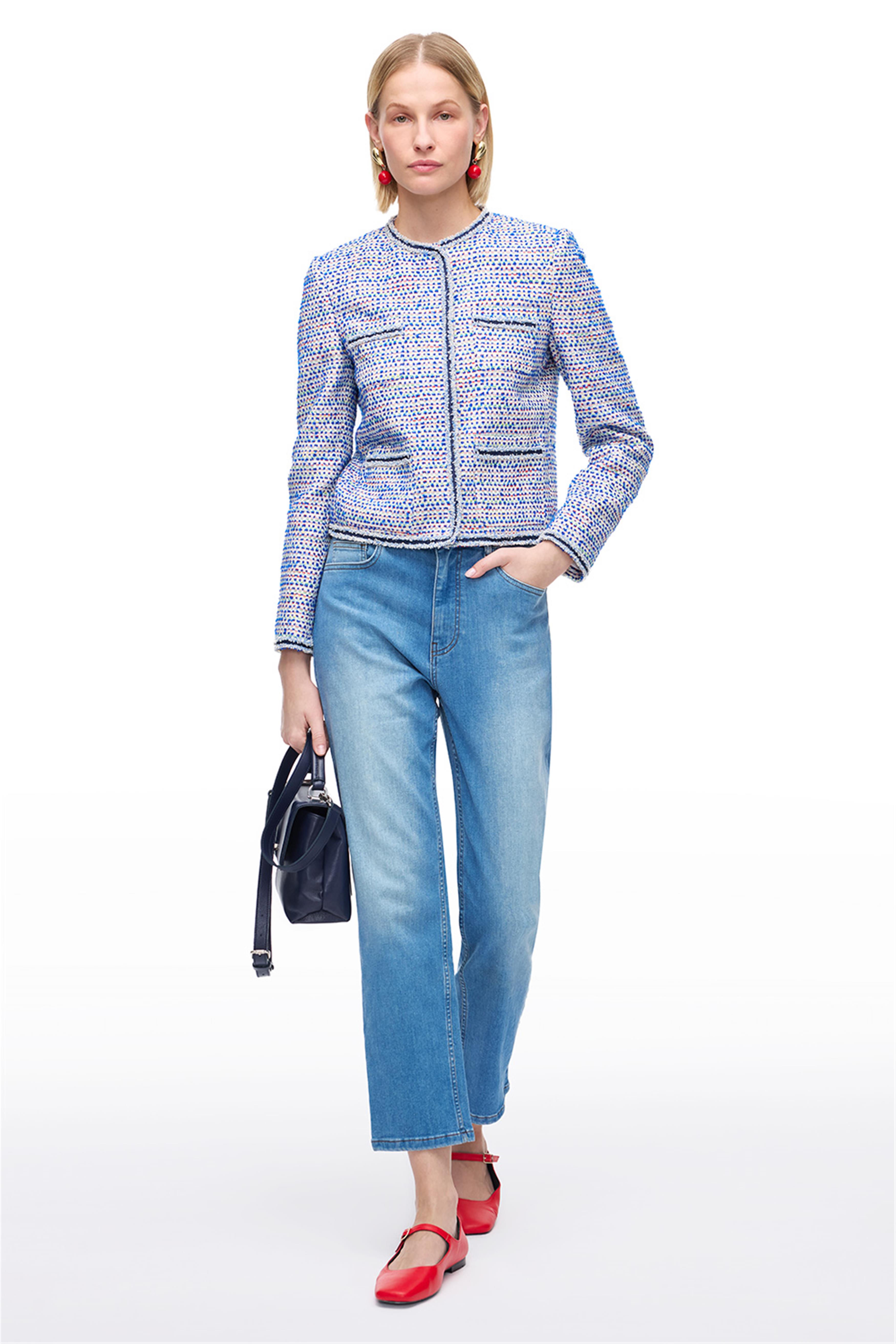 Mavi Yüksek Bel Slim Fit Denim Pantolon