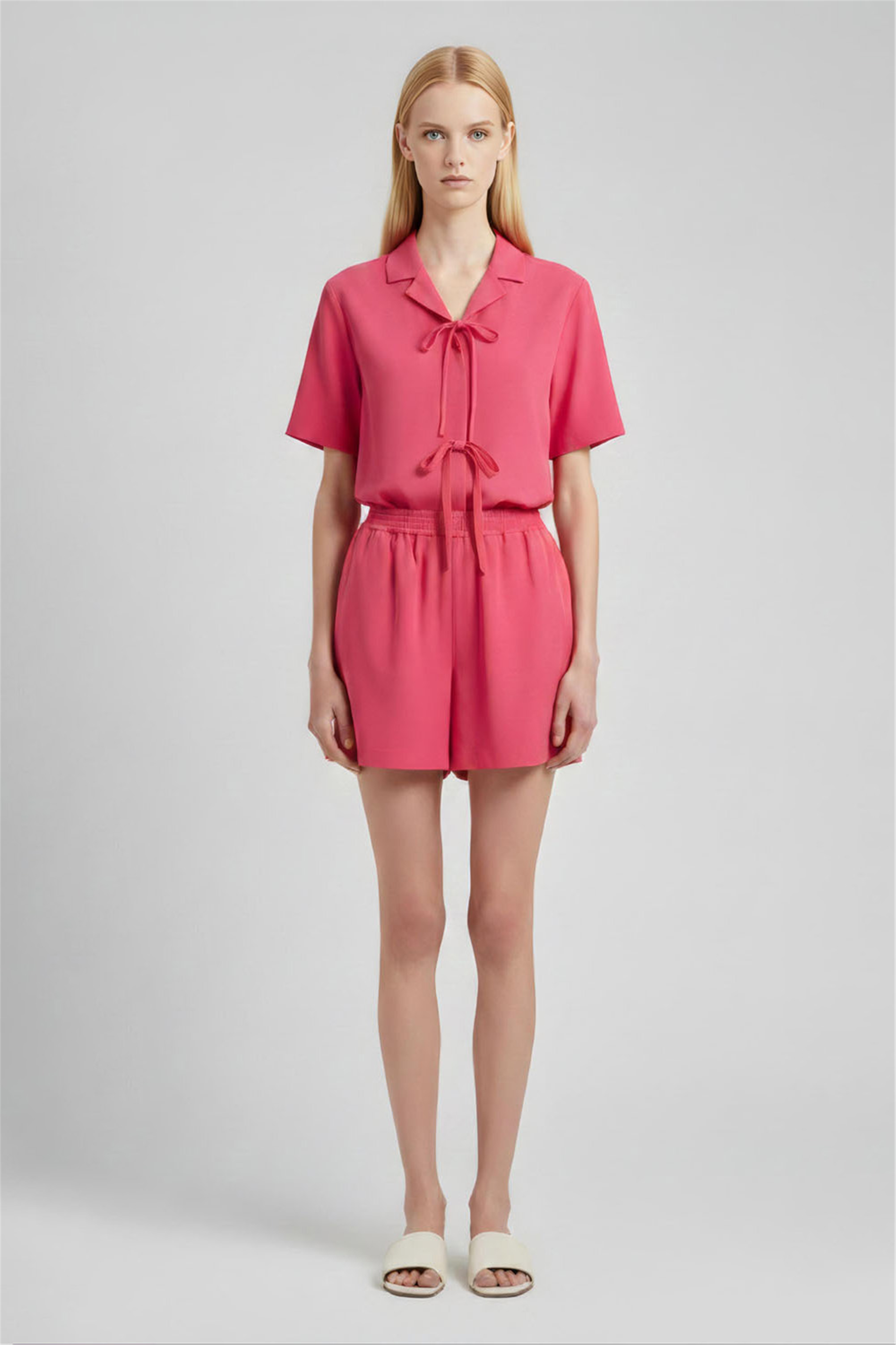 Pembe Klasik Yaka Gömlek
