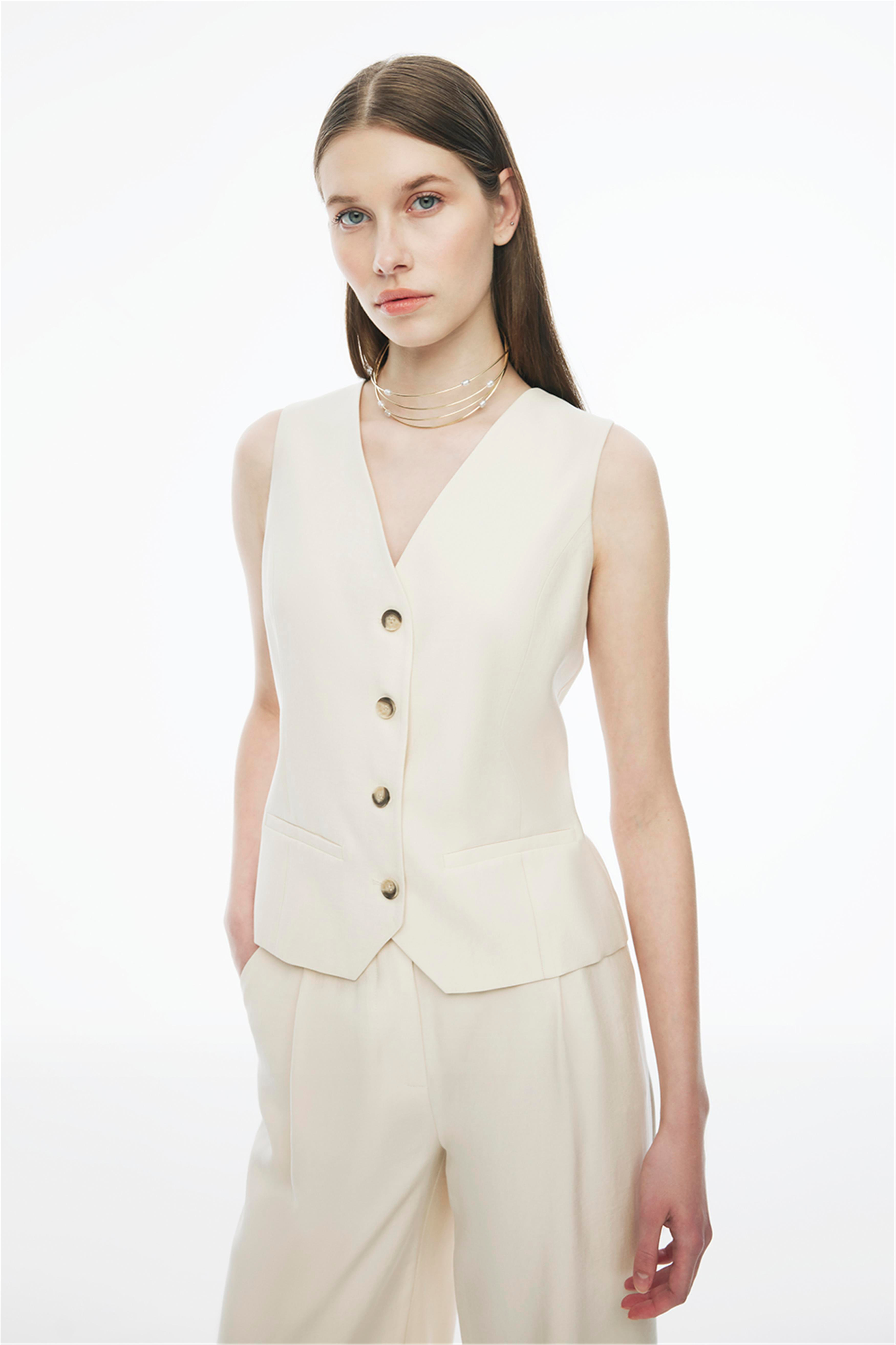 Rainer Bej Renk Regular Fit Gömlek Yaka Tulum