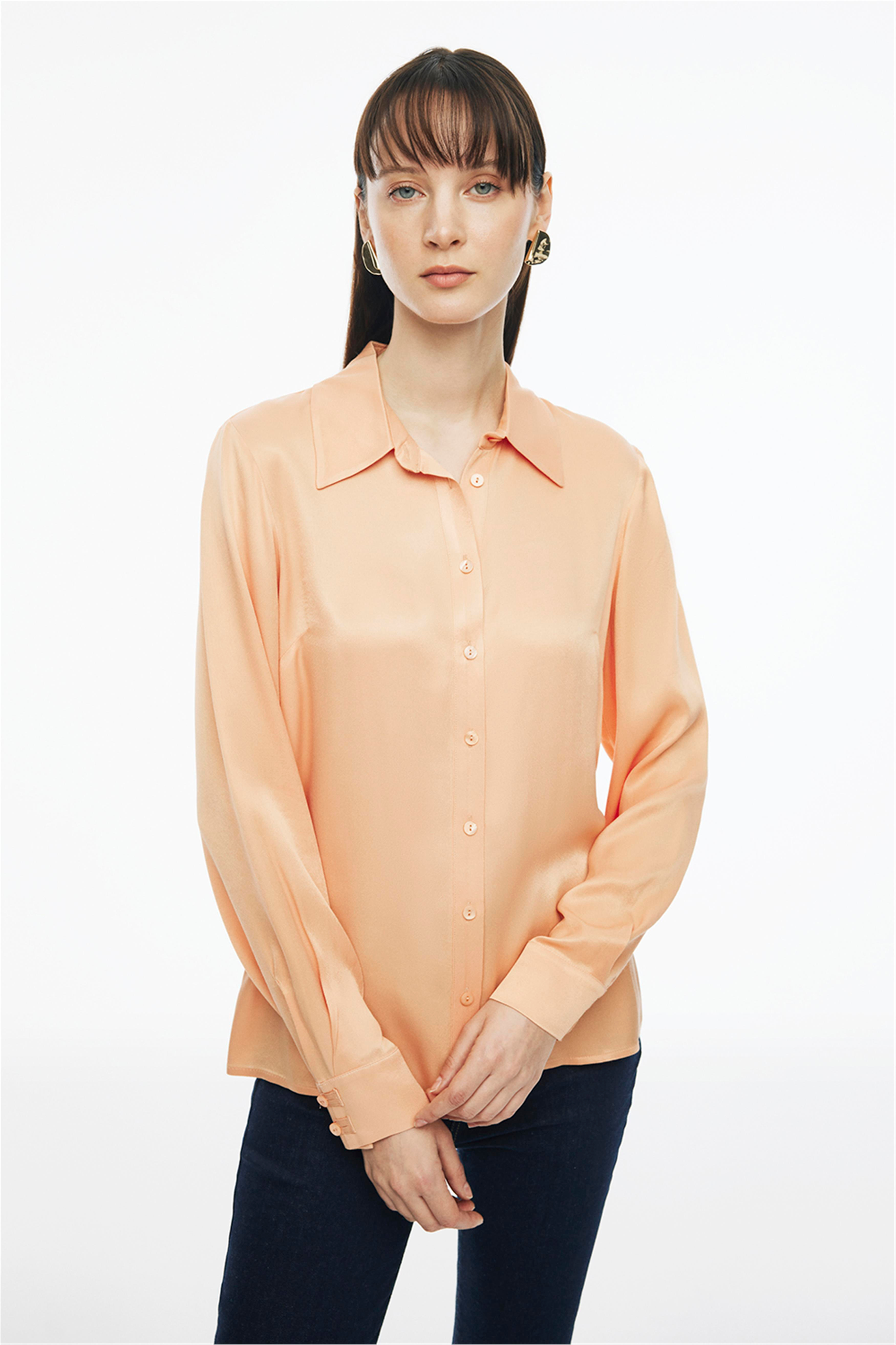 Rainer Bej Renk Regular Fit Gömlek Yaka Tulum