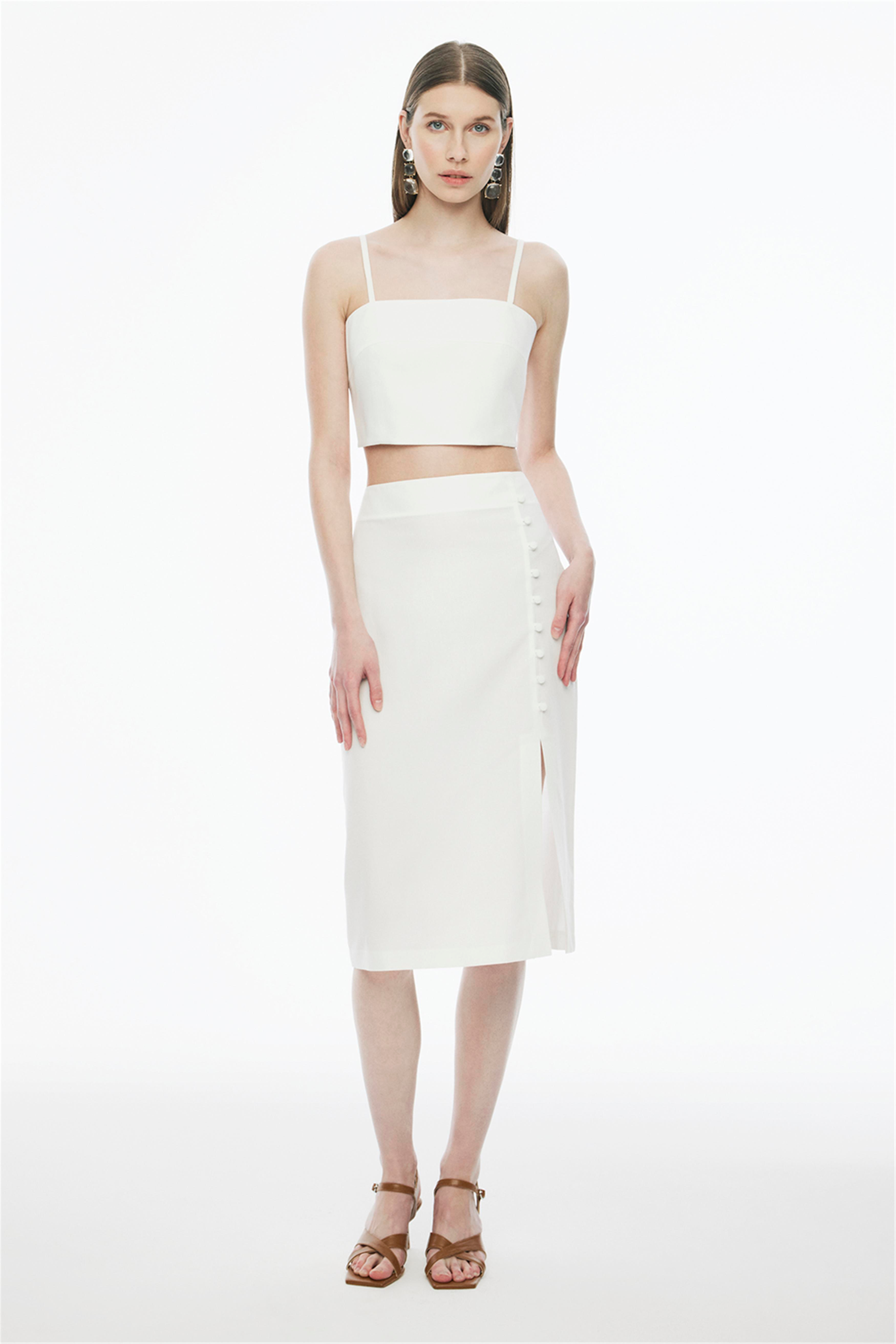 Rainer Bej Renk Regular Fit Gömlek Yaka Tulum