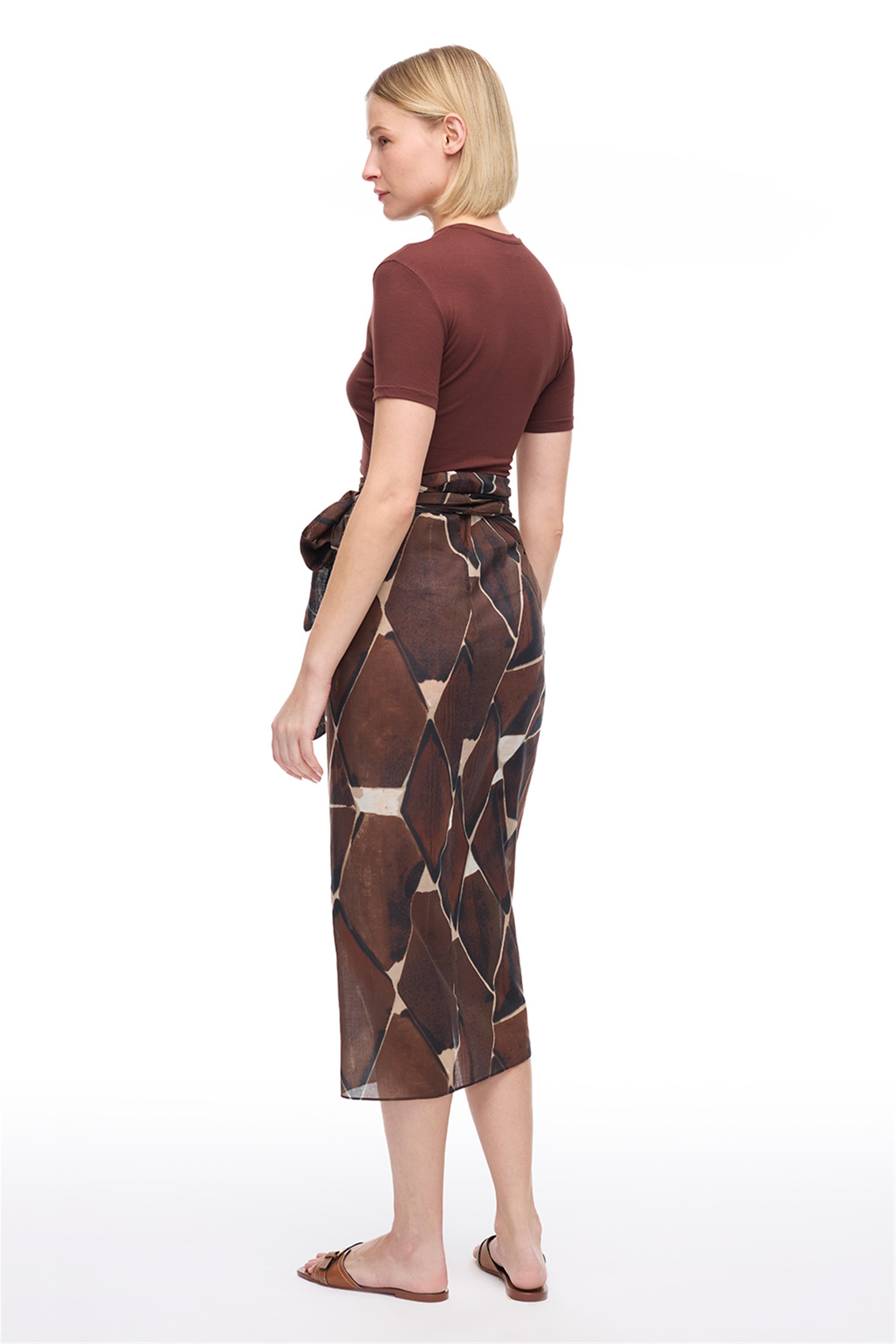 Resort Siyah Renk Rahat Kalıp Pareo