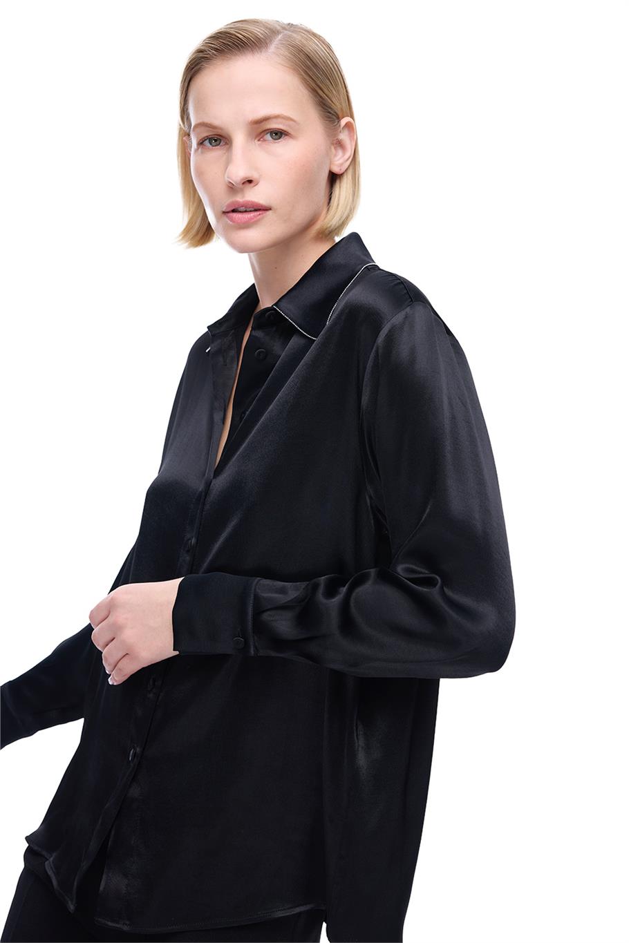 Safira Siyah Renk Kadın Gömlek