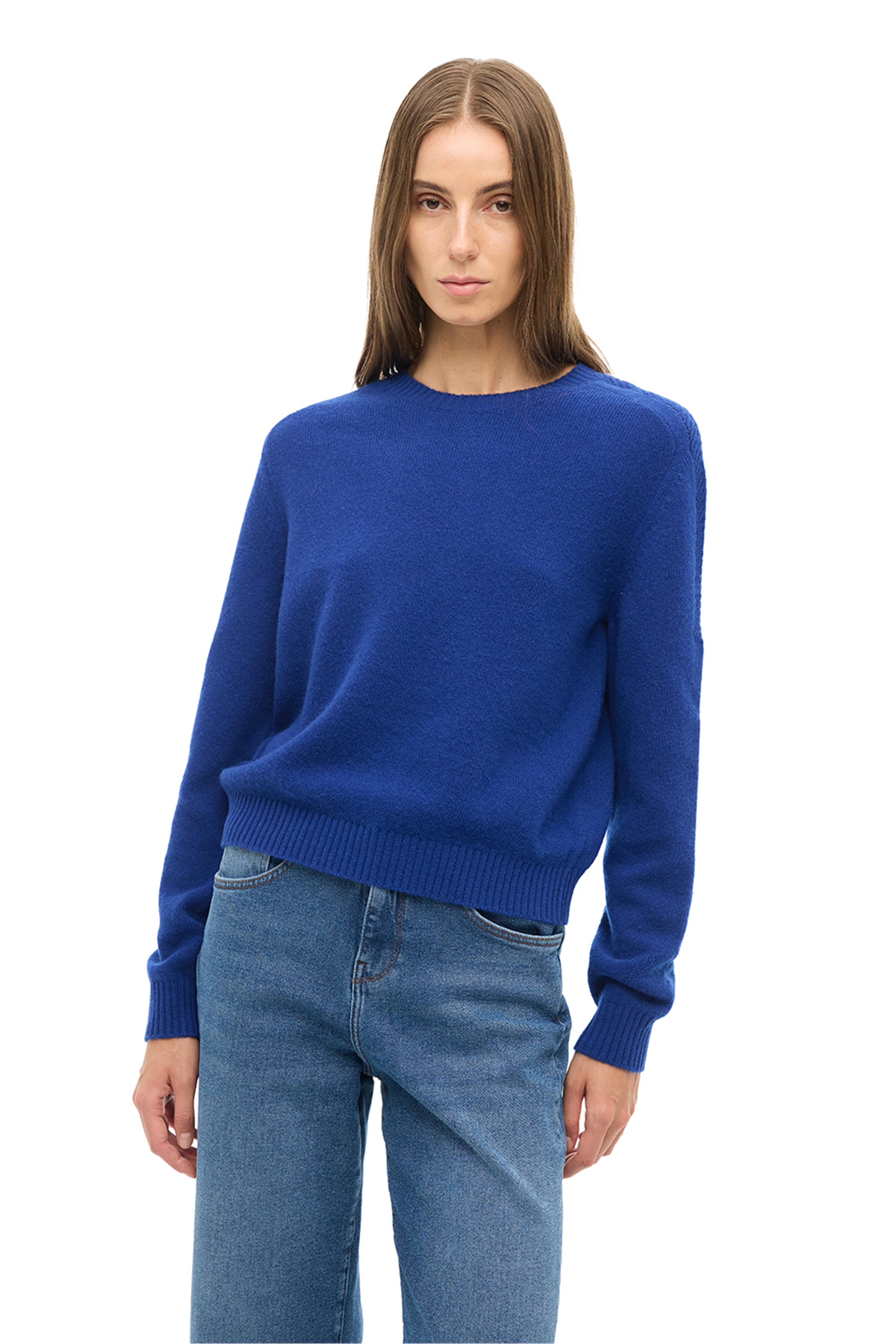 Saks Bisiklet Yaka Triko Kazak