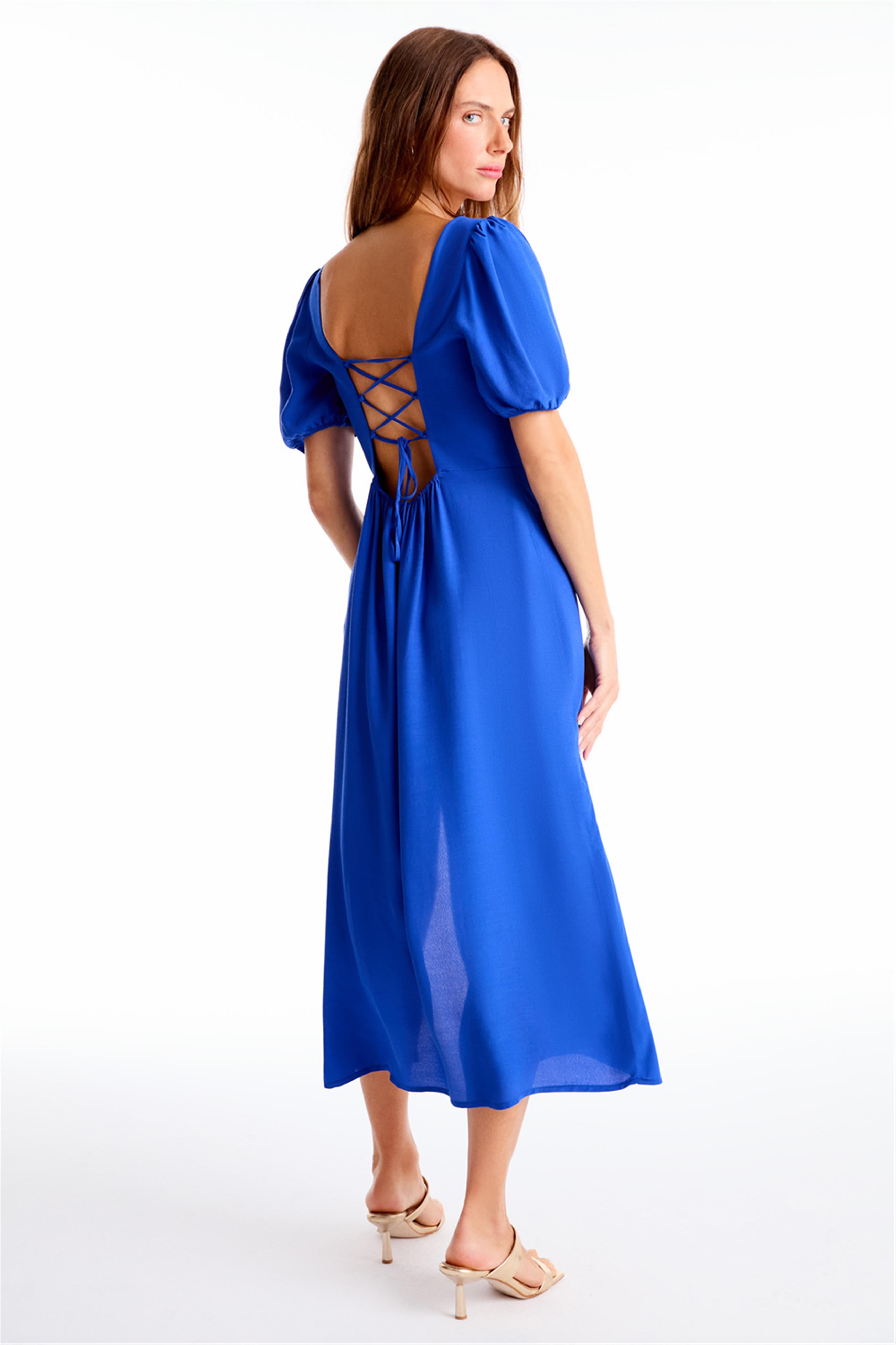 Saks Dears Regular Fit Midi Boy Elbise