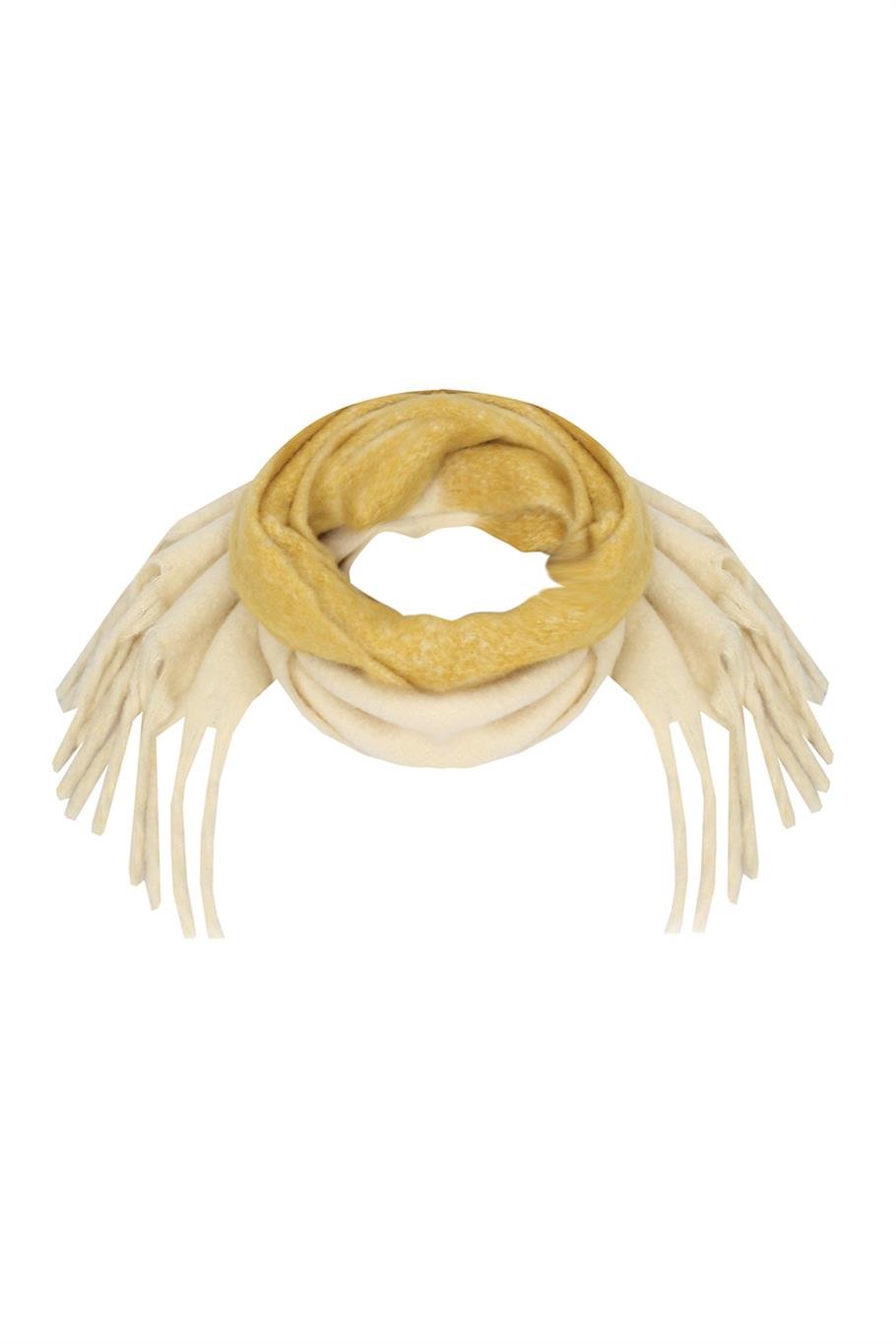 Sarı İki Renkli Atkı