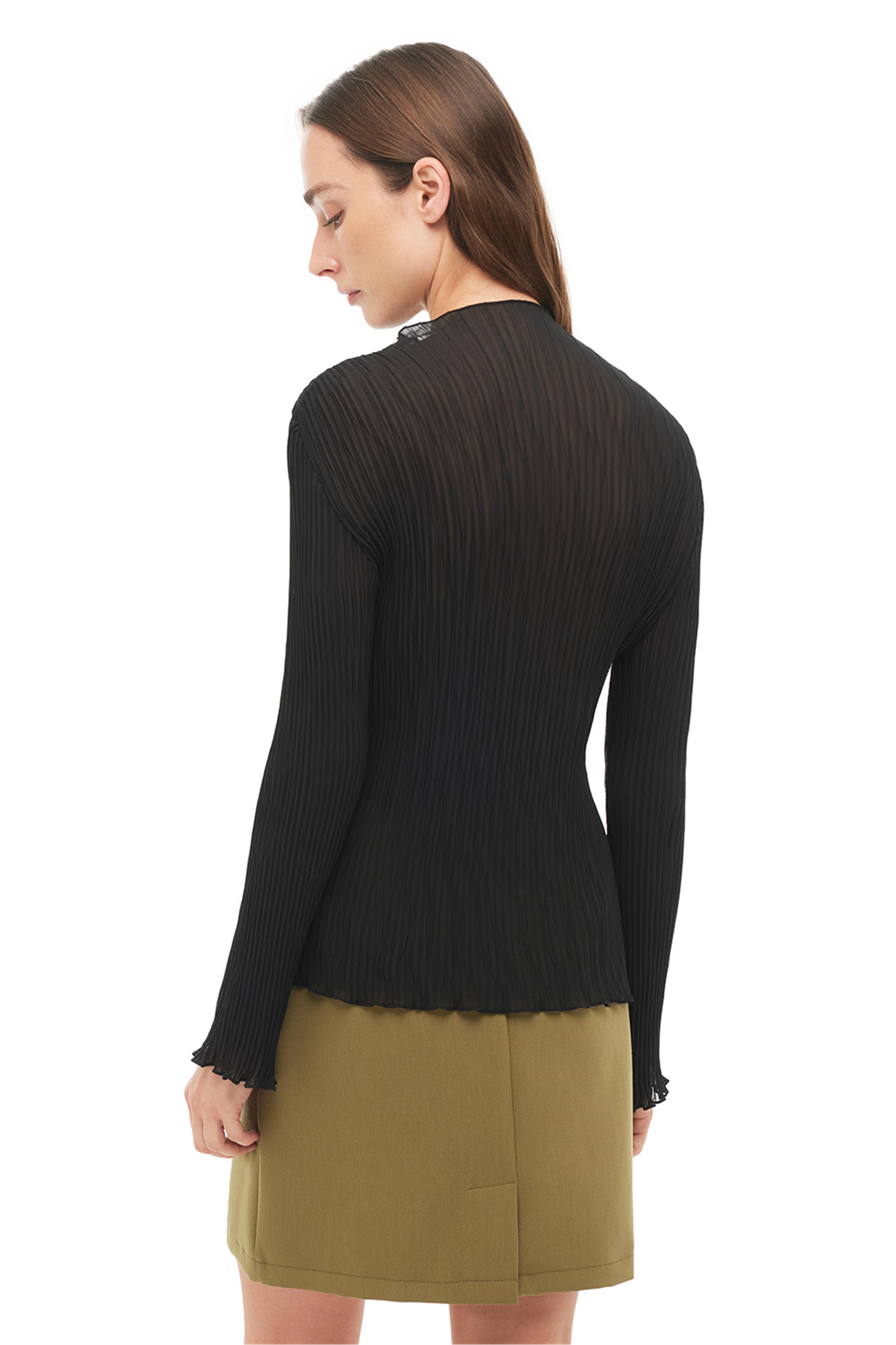 Siyah Balıkçı Yaka Bluz