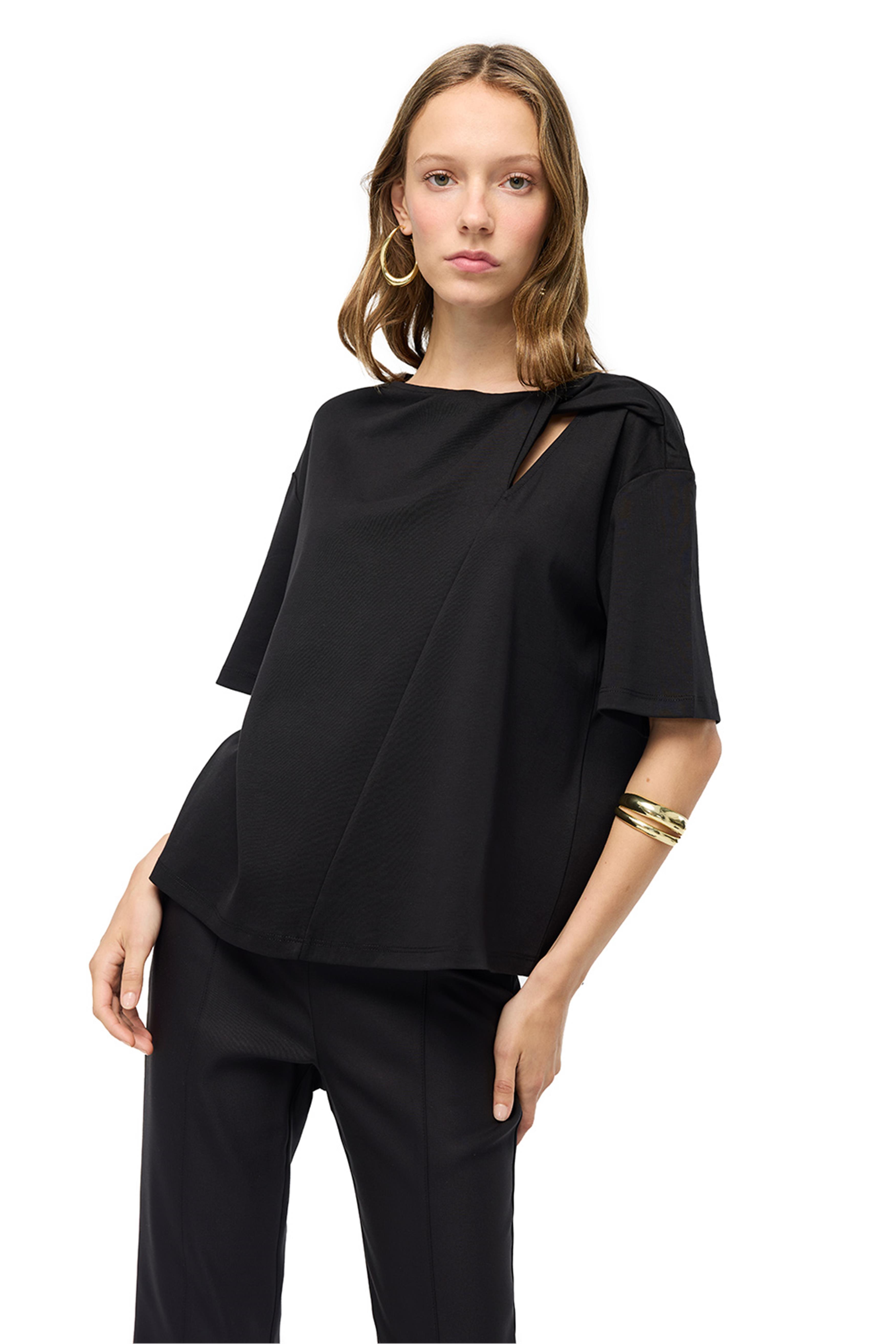 Siyah Basic Pamuk Tişört