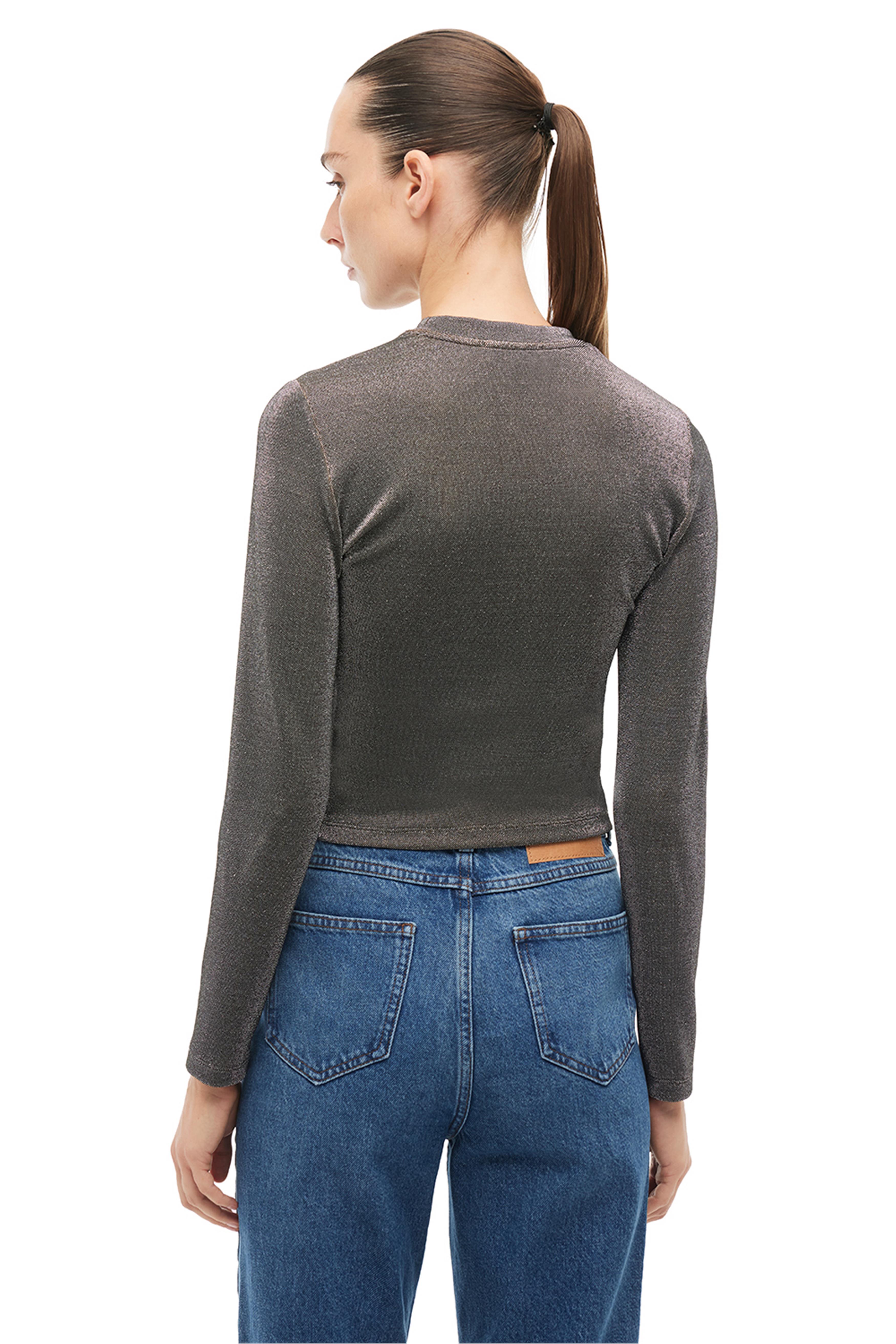 Siyah Bisiklet Yaka Bluz