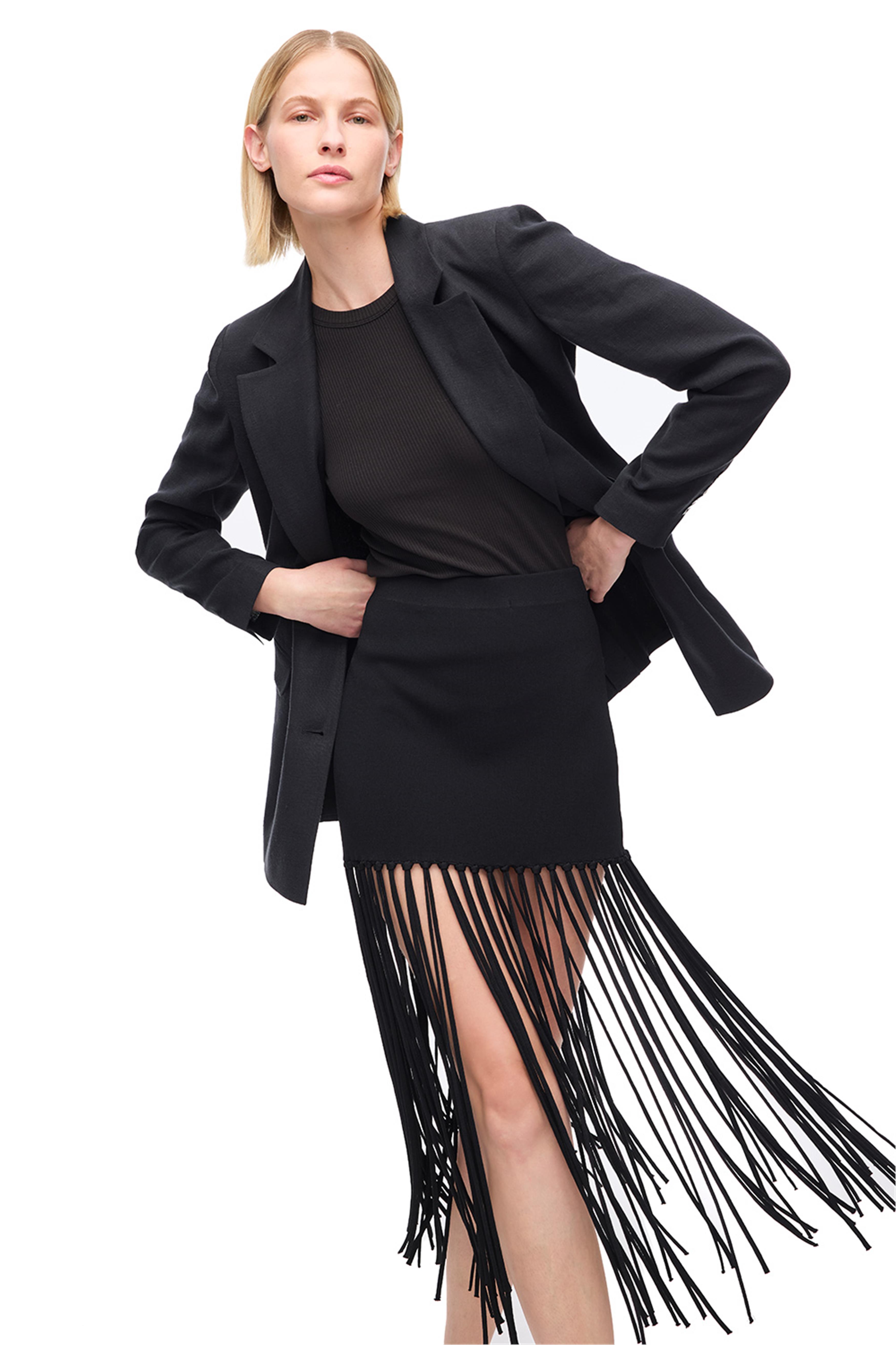 Siyah Holas Rahat Kalıp Ceket