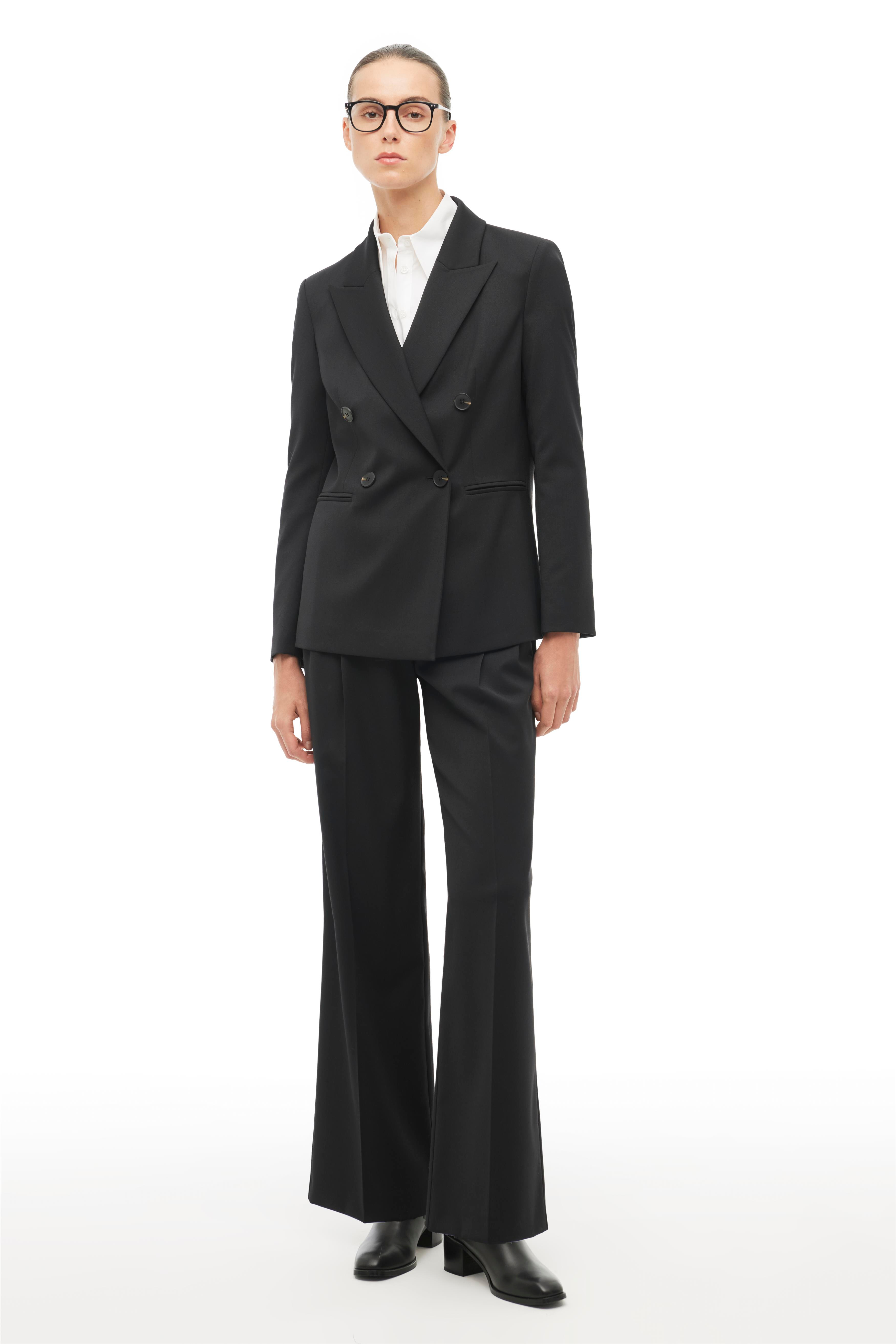 Siyah Kırlangıç Yaka Ceket